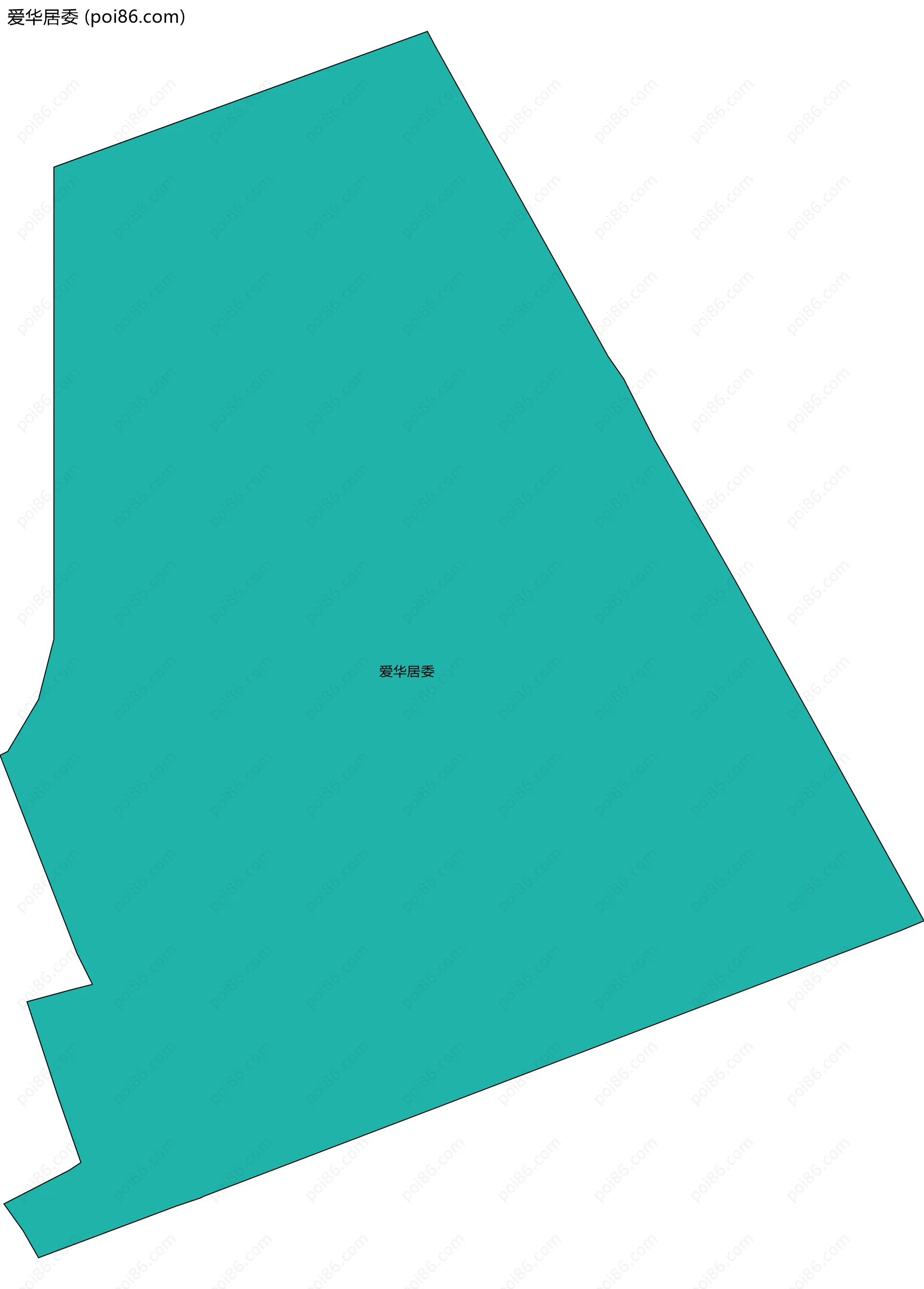 爱华居委边界地图