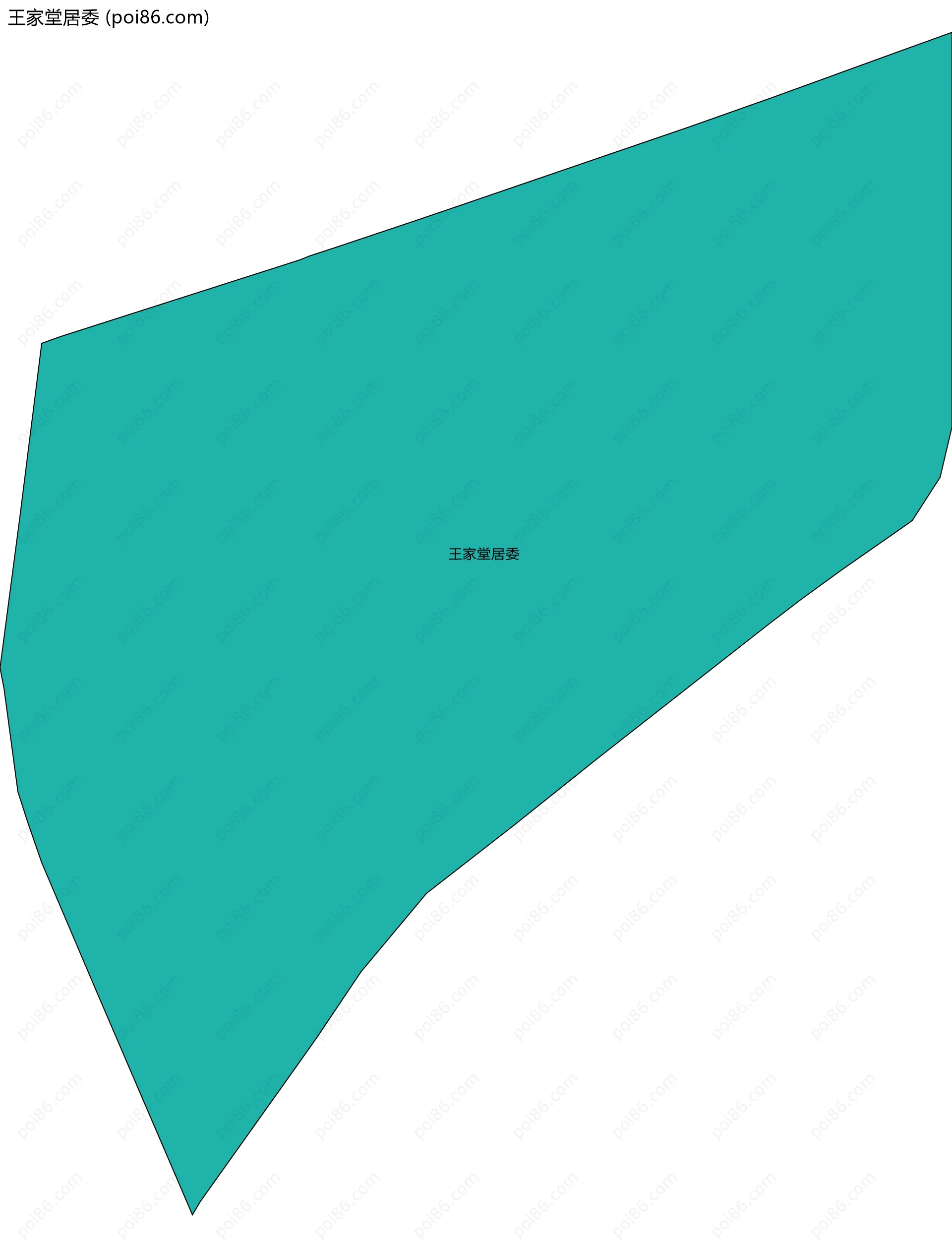 王家堂居委边界地图