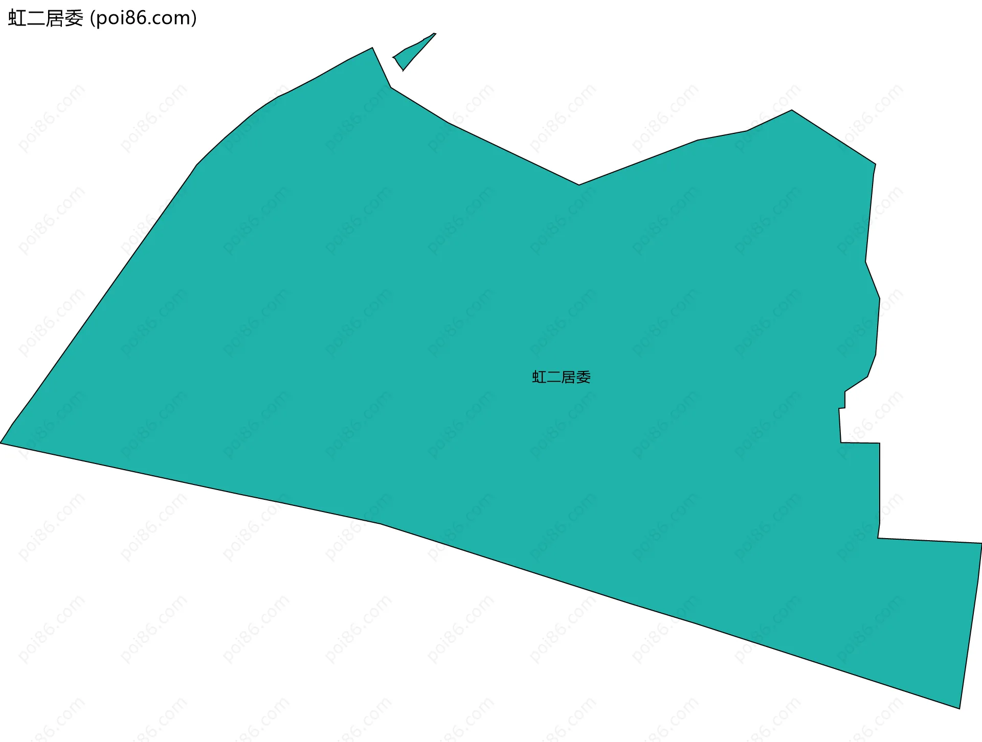 虹二居委边界地图
