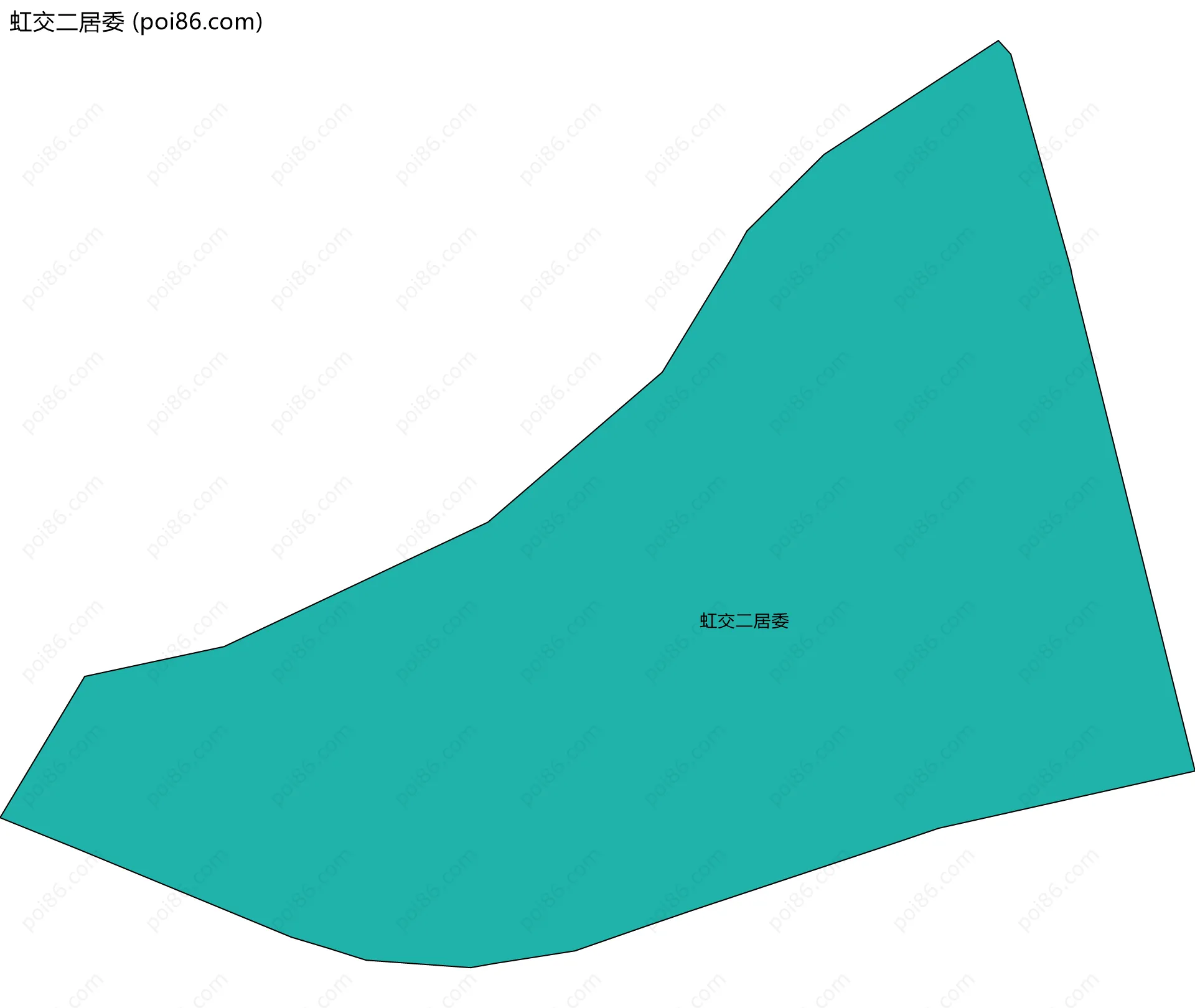 虹交二居委边界地图