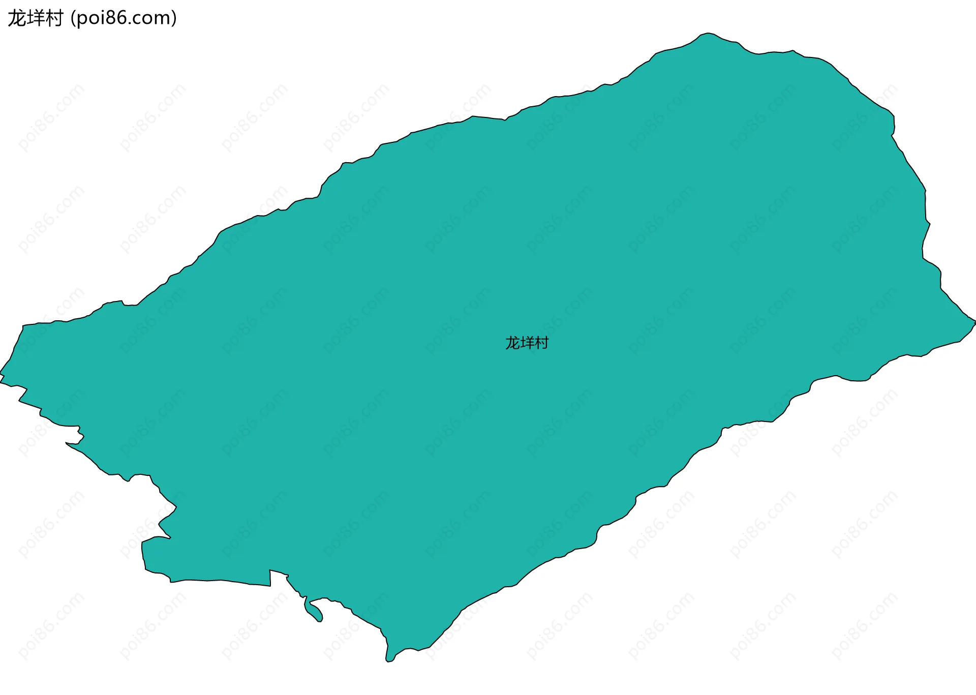 龙垟村边界地图