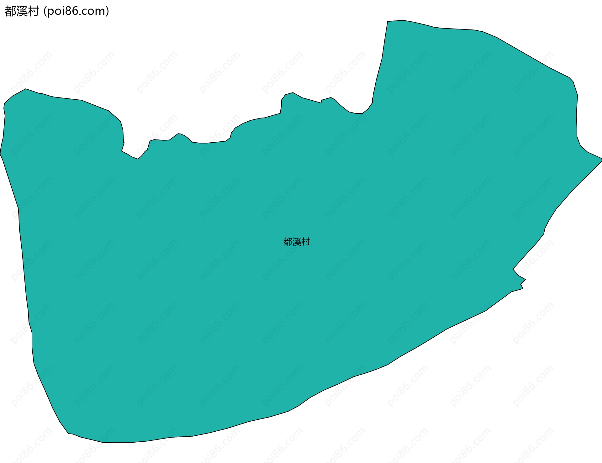都溪村边界地图