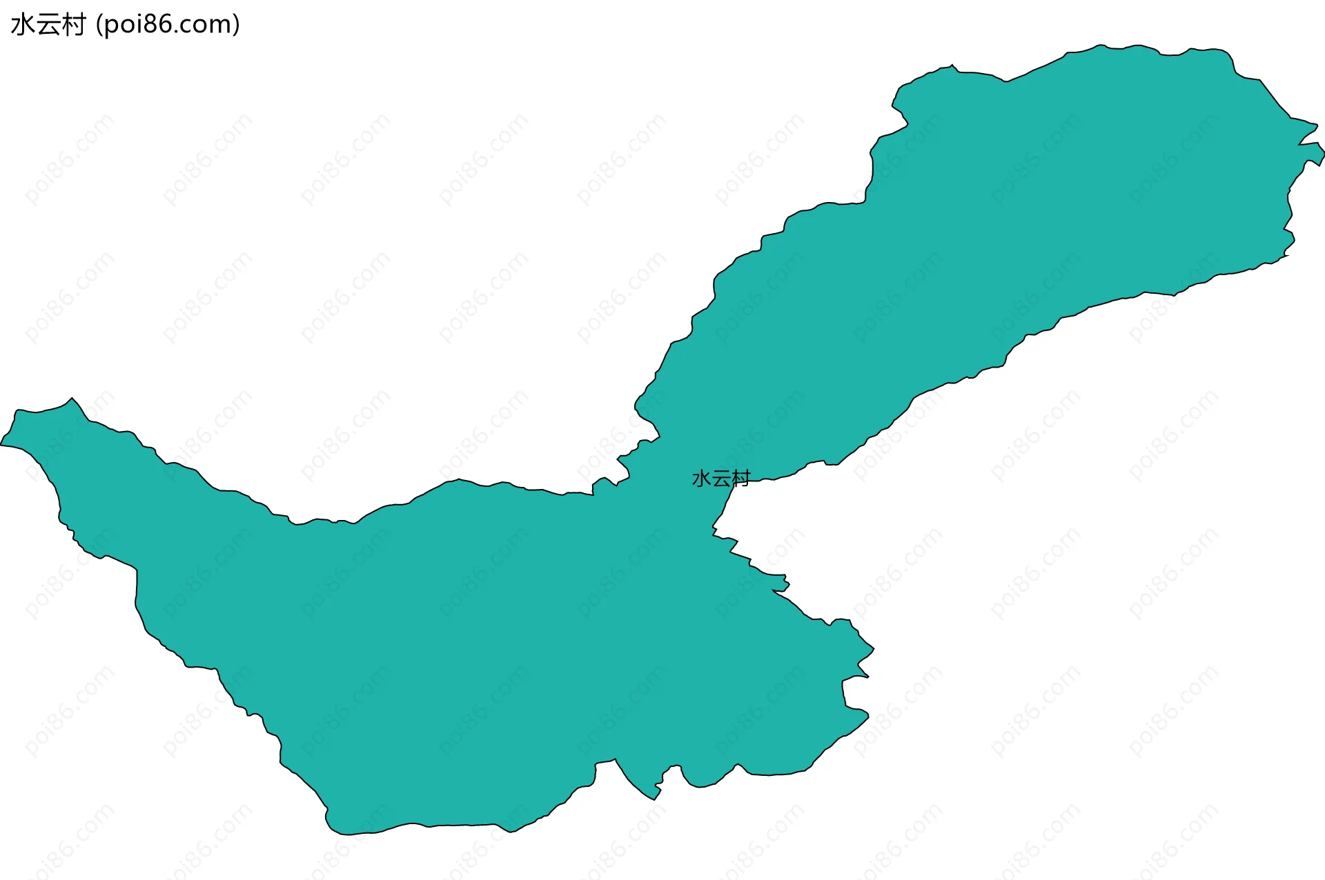 水云村边界地图