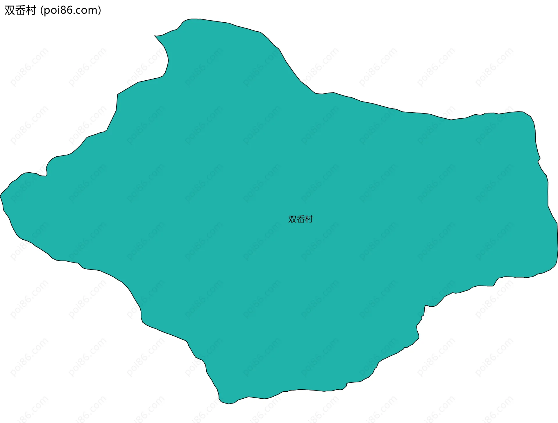 双岙村边界地图