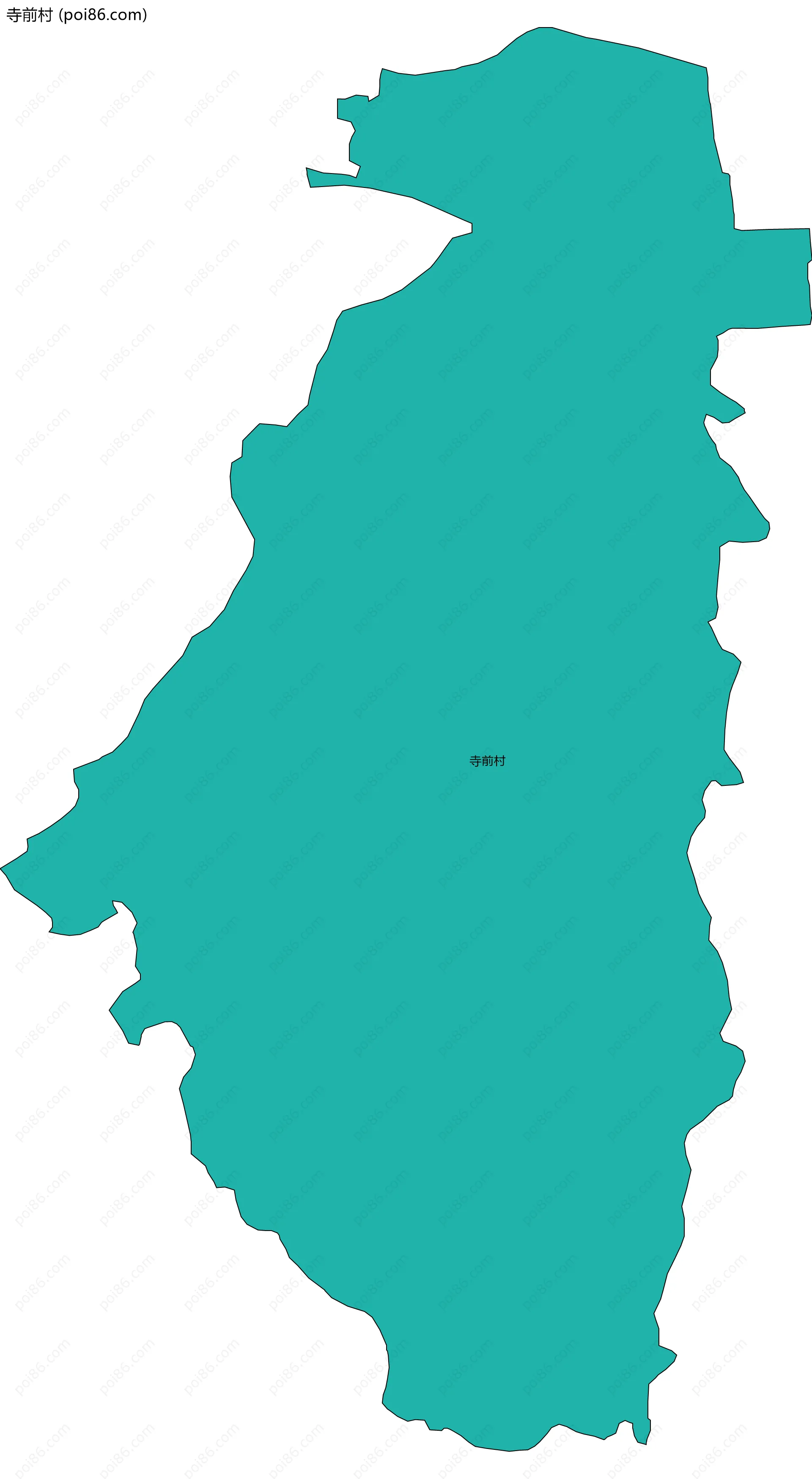 寺前村边界地图