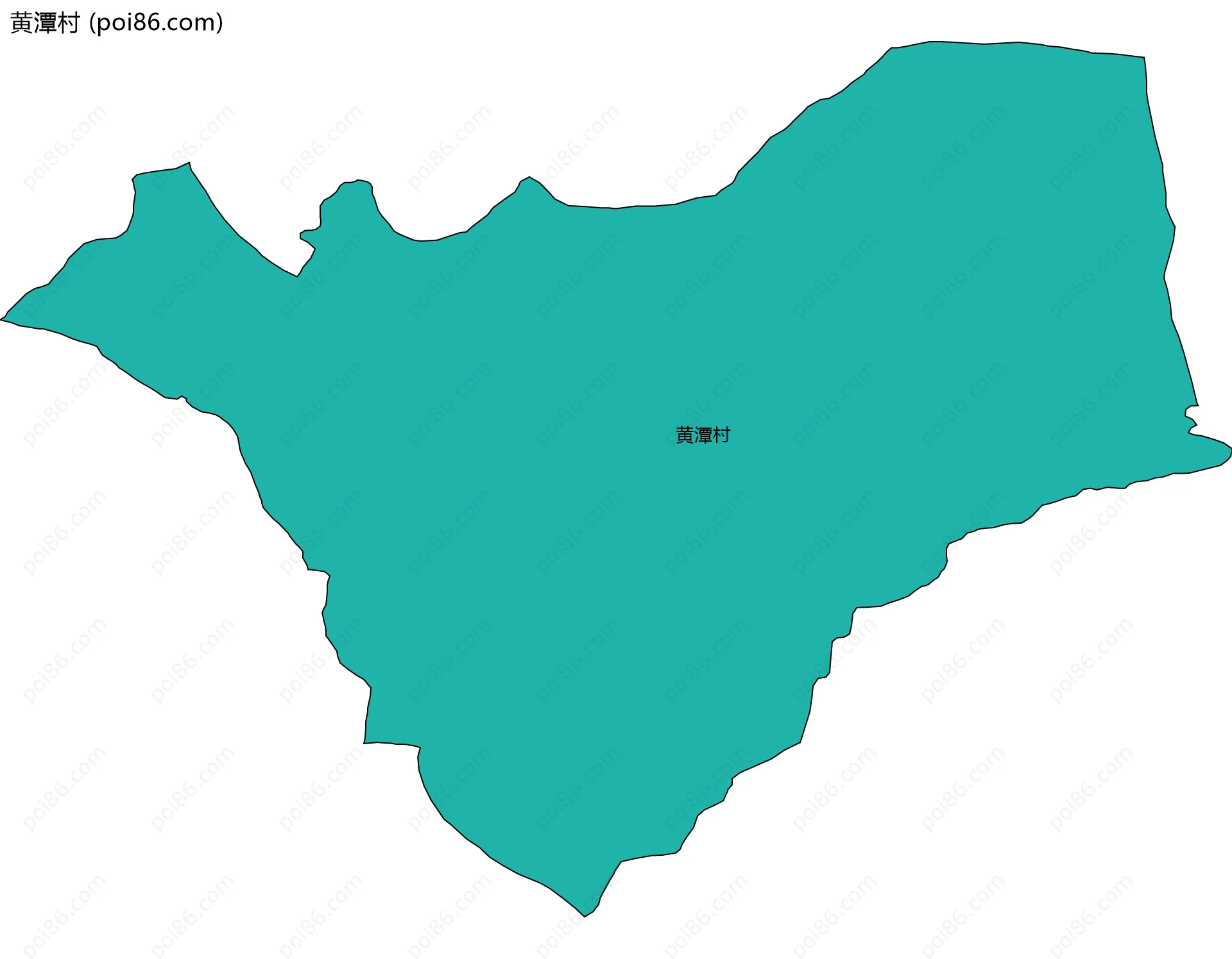 黄潭村边界地图