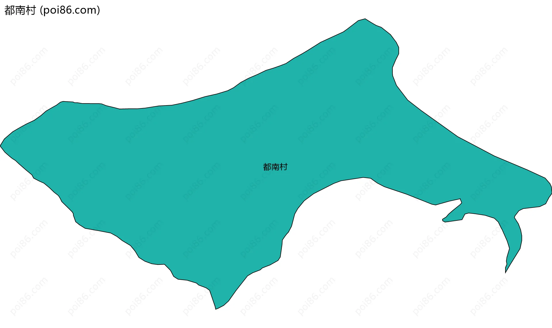 都南村边界地图