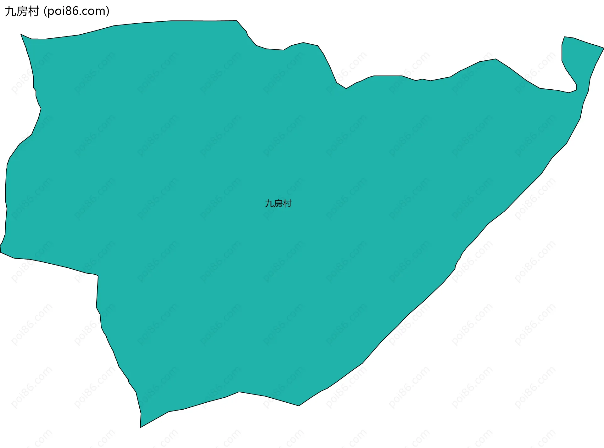 九房村边界地图