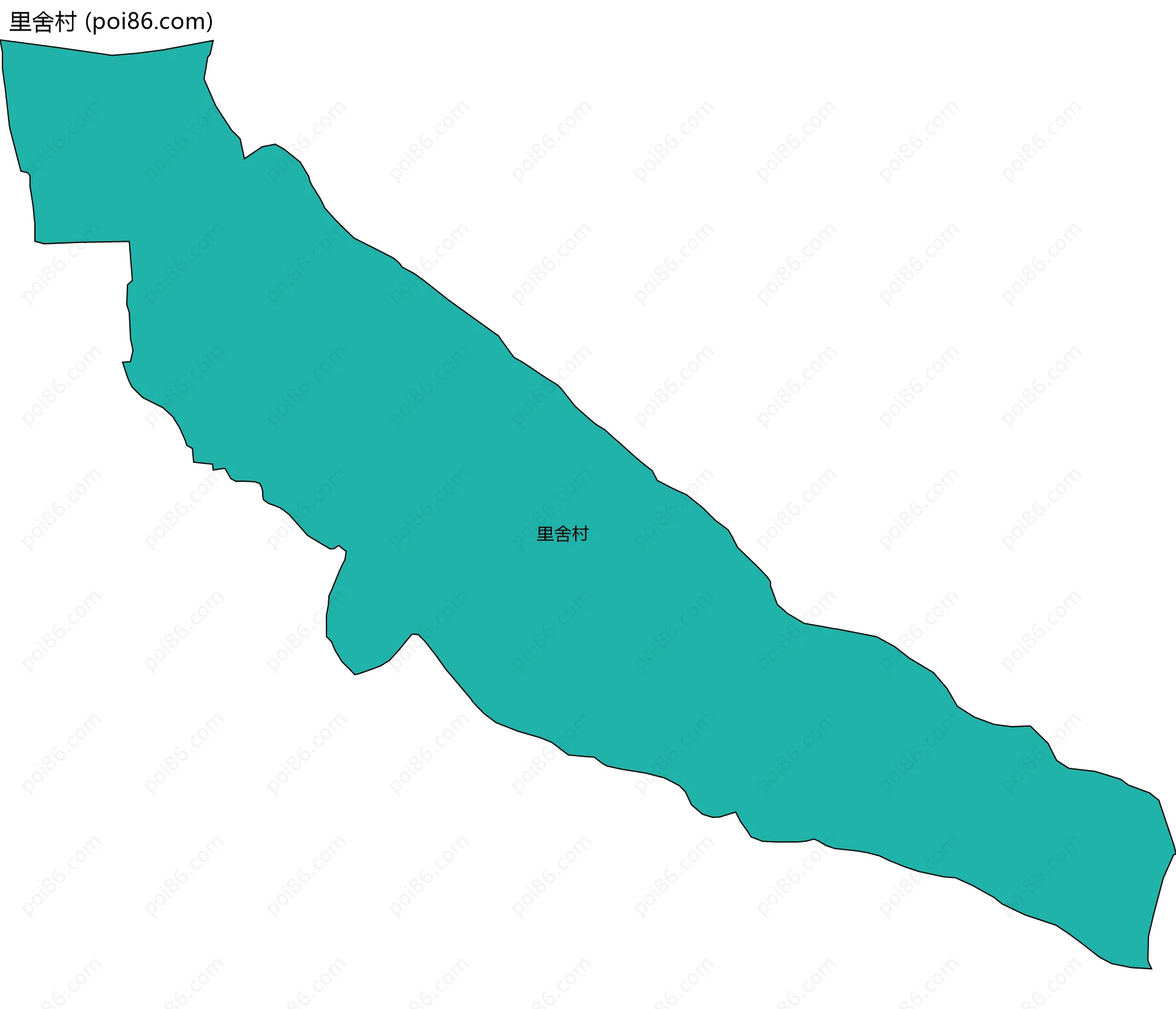 里舍村边界地图