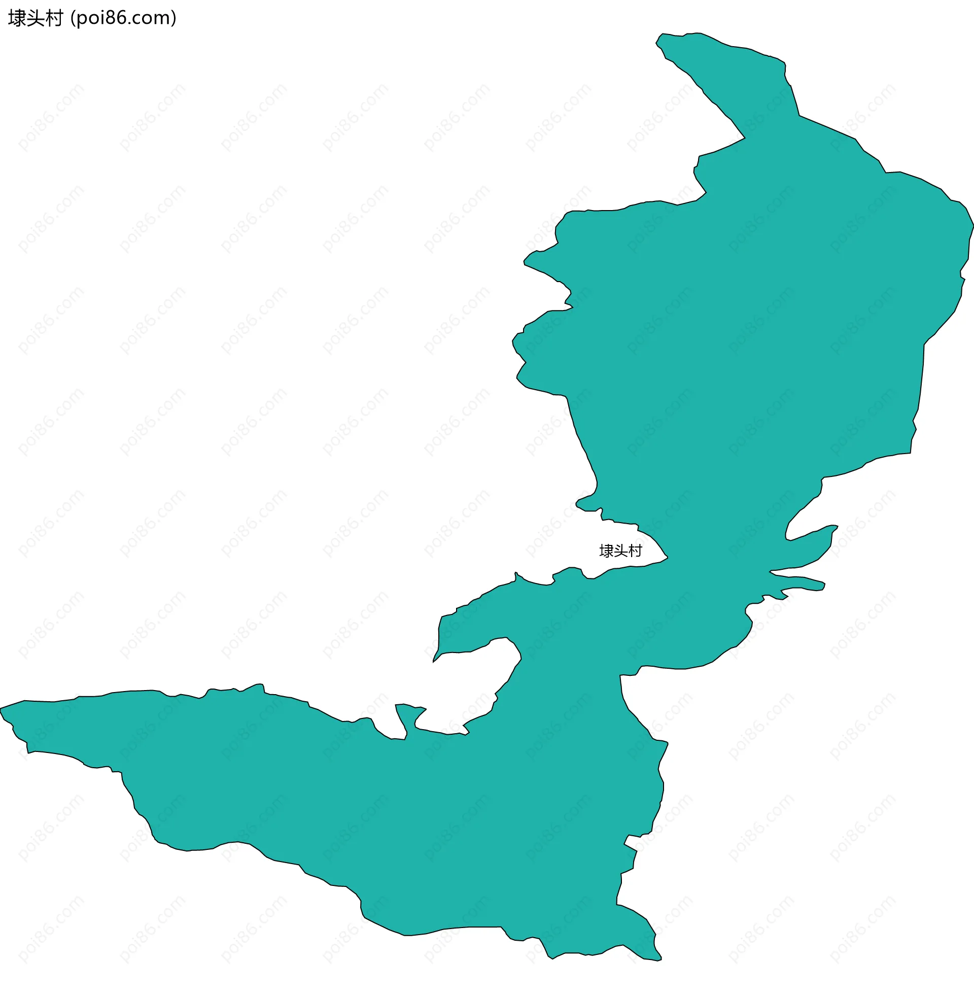 埭头村边界地图