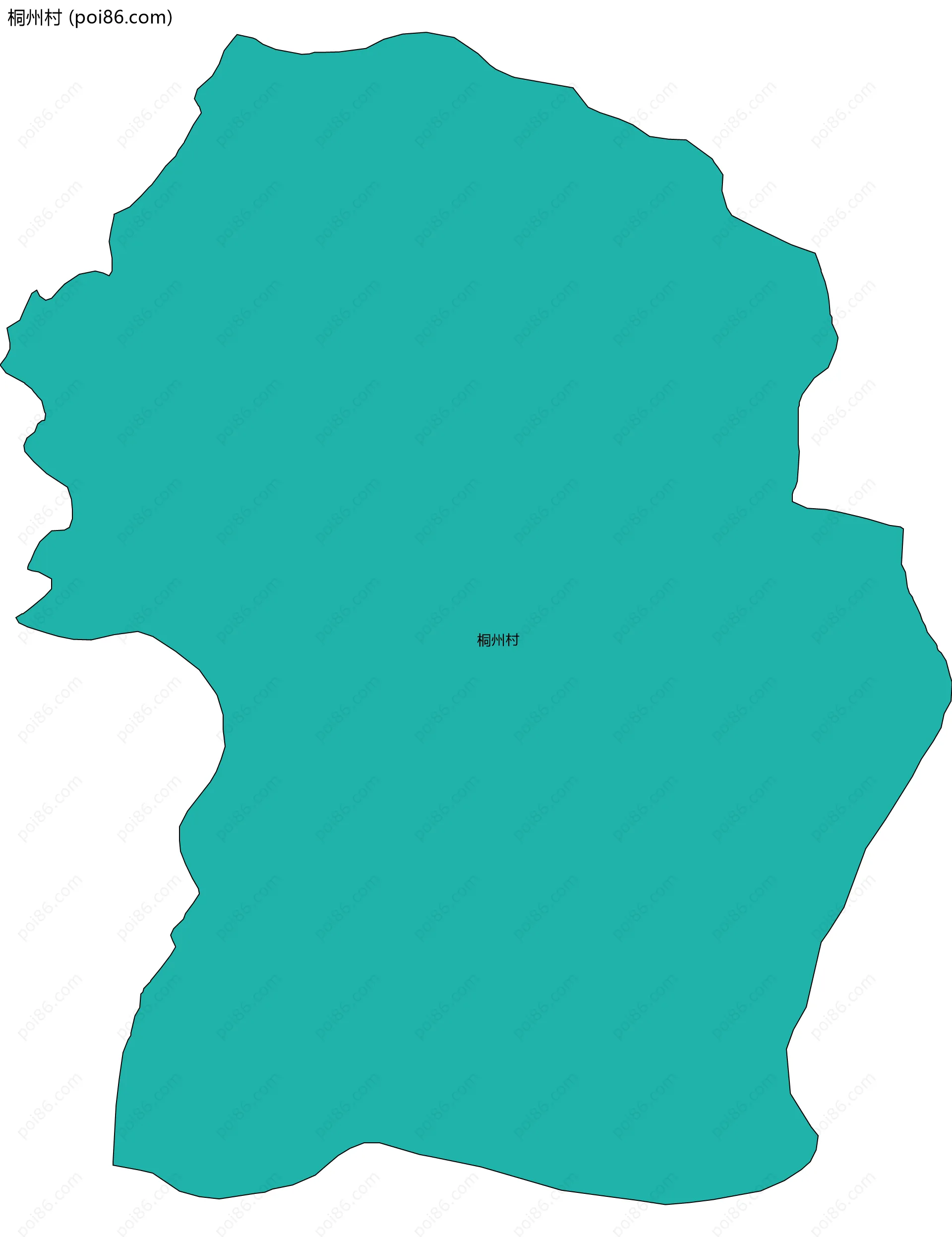 桐州村边界地图