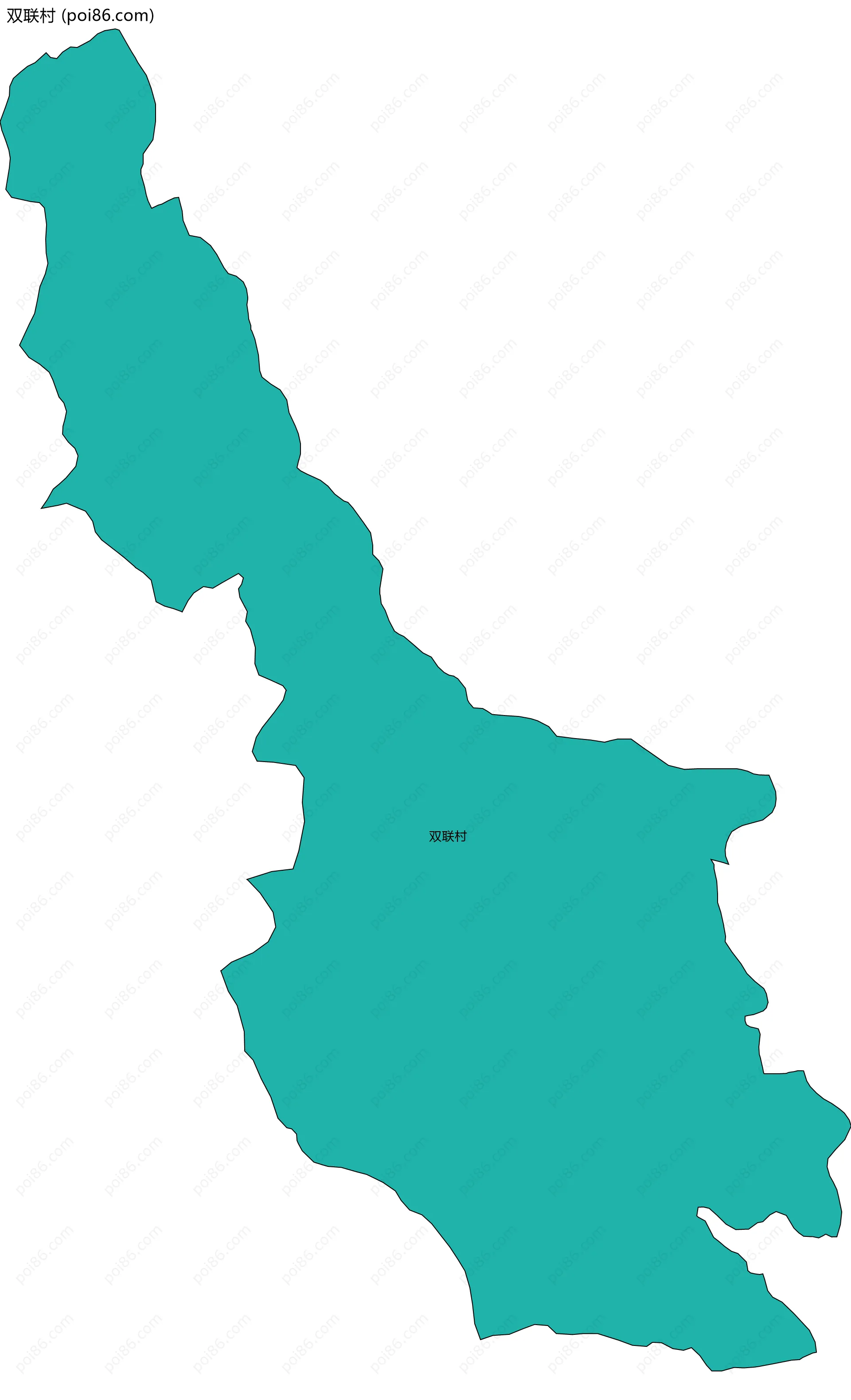 双联村边界地图