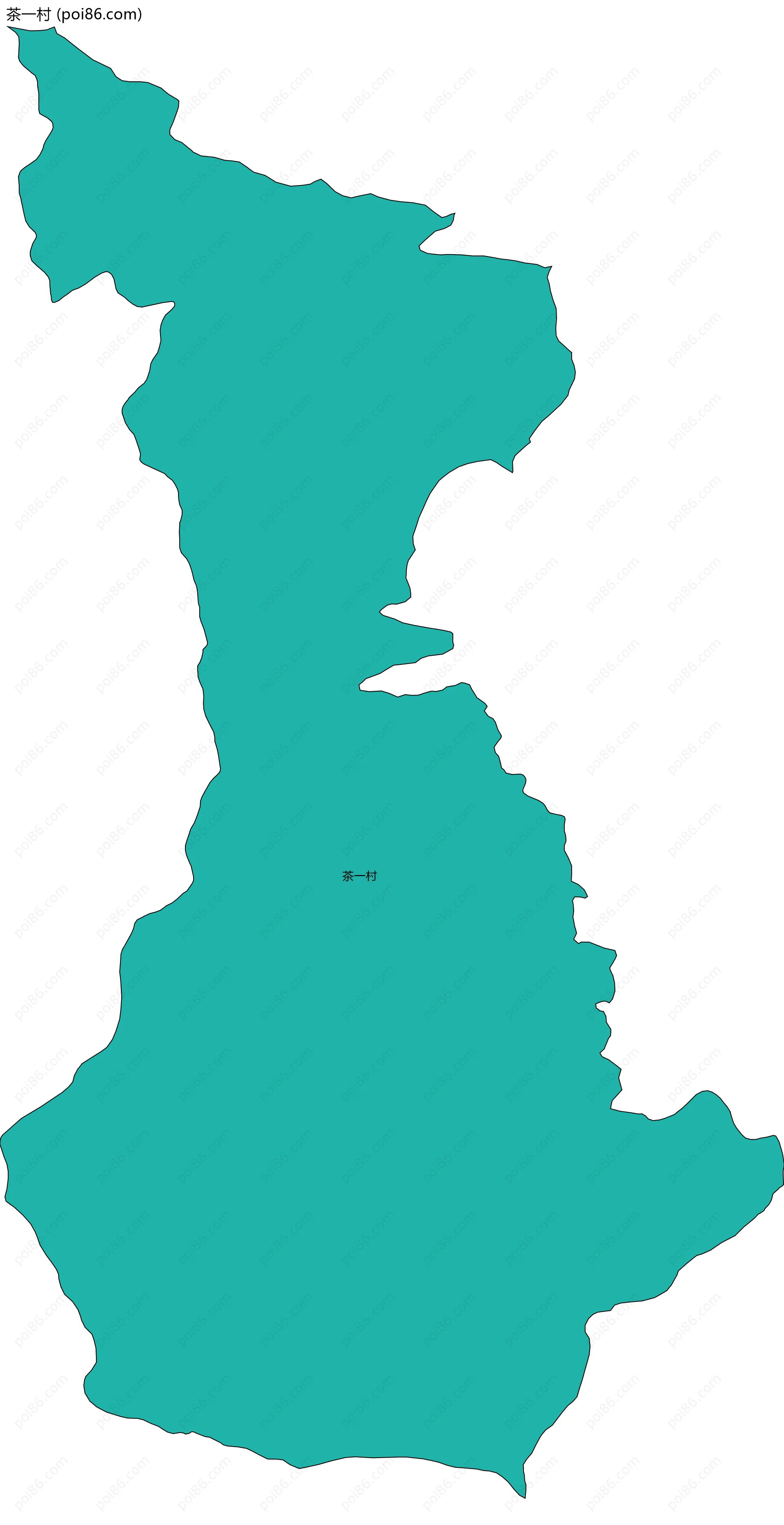 茶一村边界地图