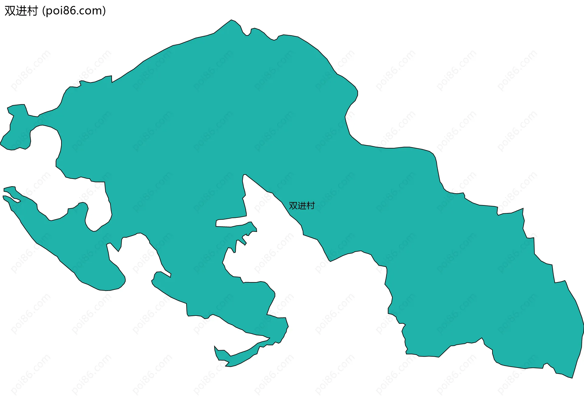 双进村边界地图