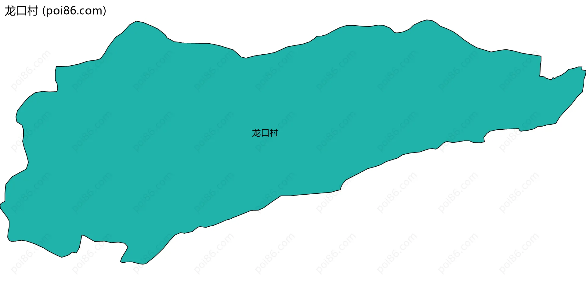 龙口村边界地图