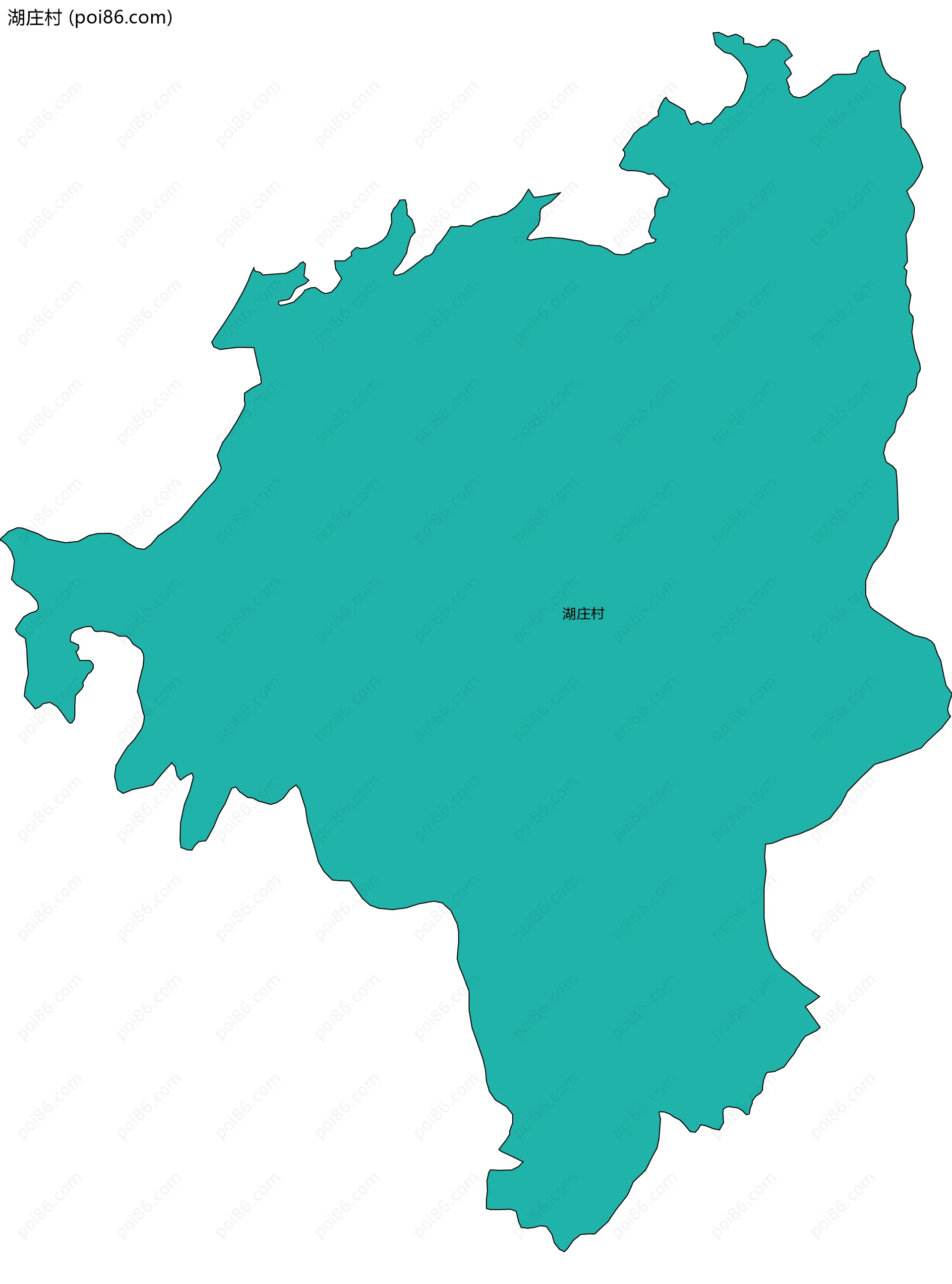 湖庄村边界地图