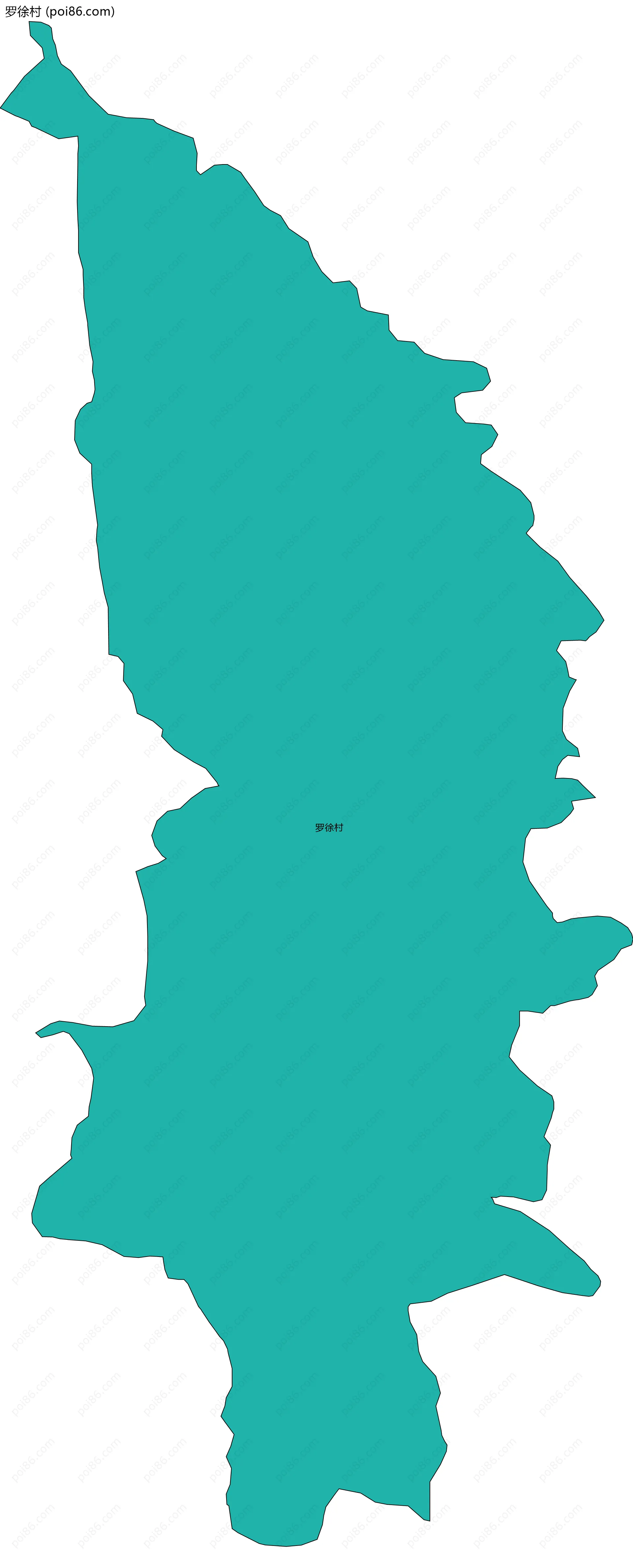 罗徐村边界地图