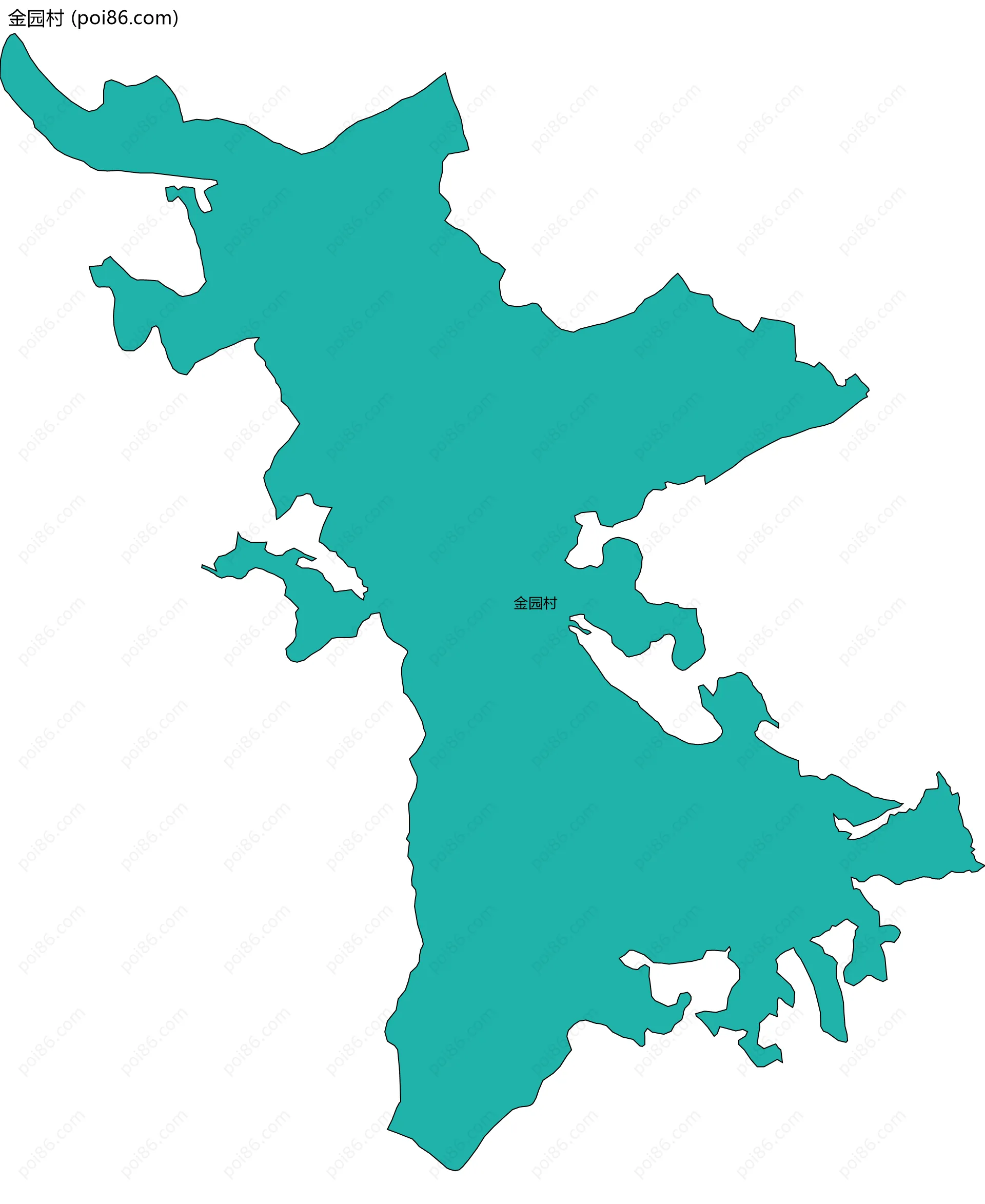 金园村边界地图