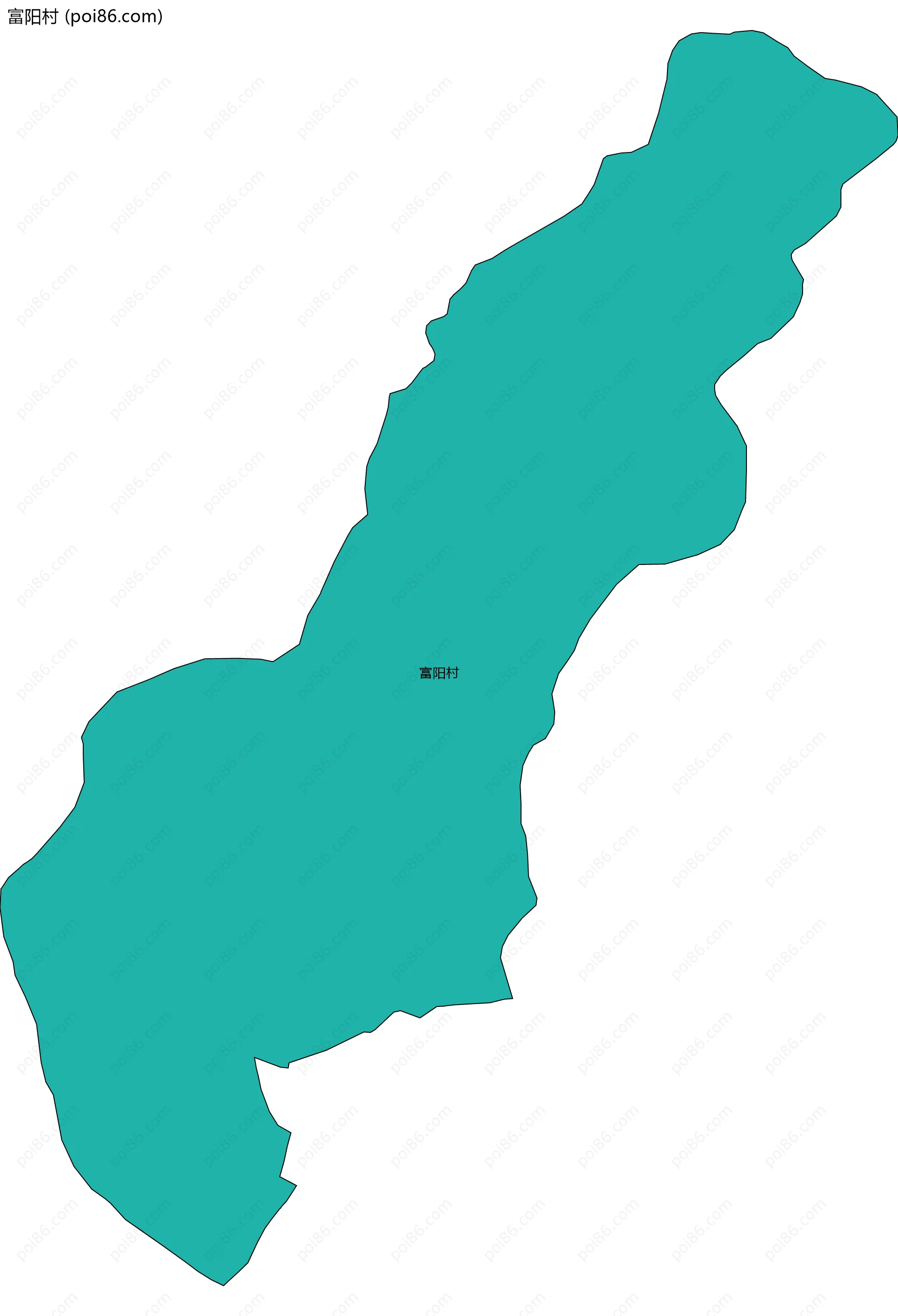 富阳村边界地图