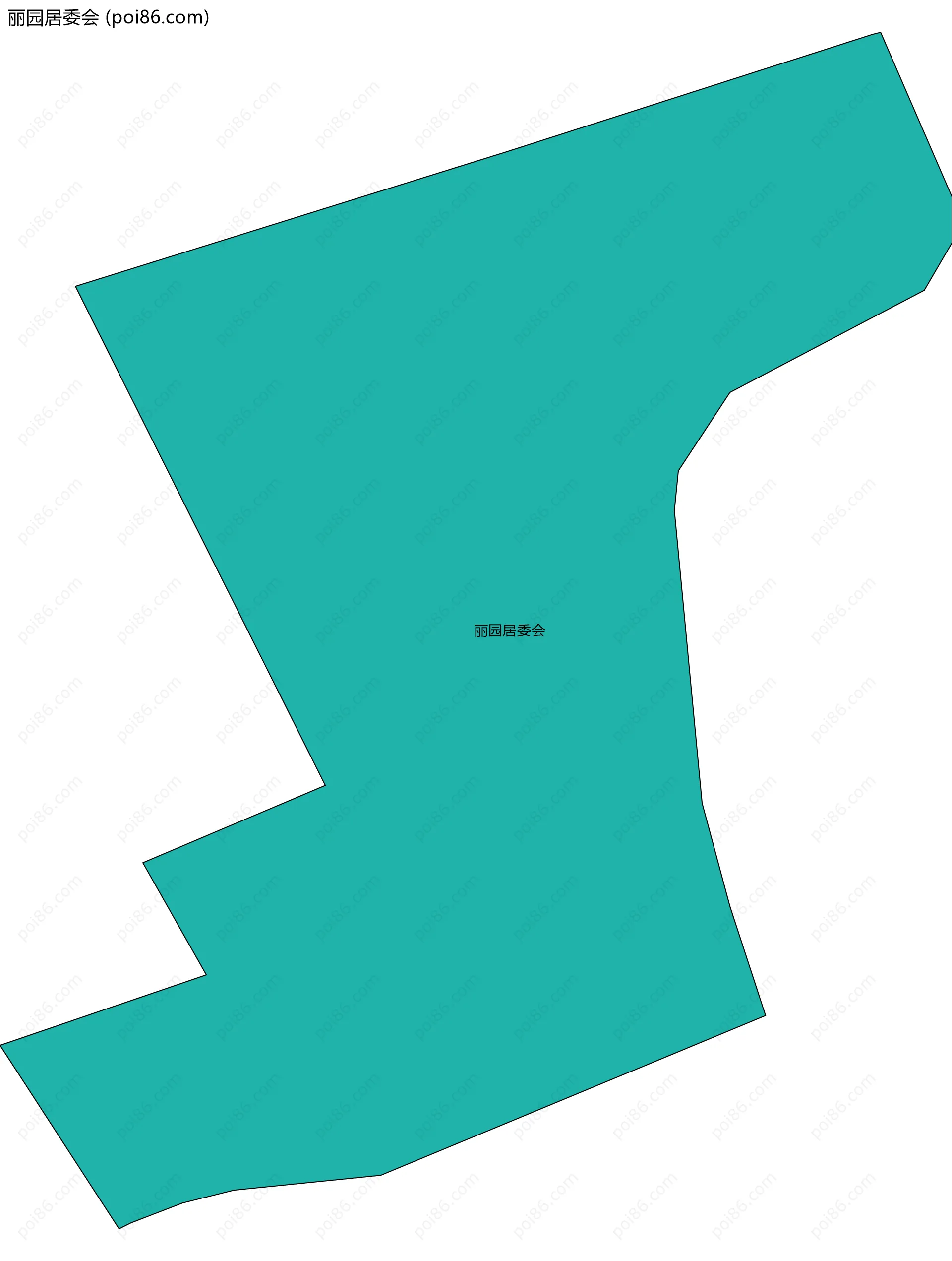 丽园居委会边界地图