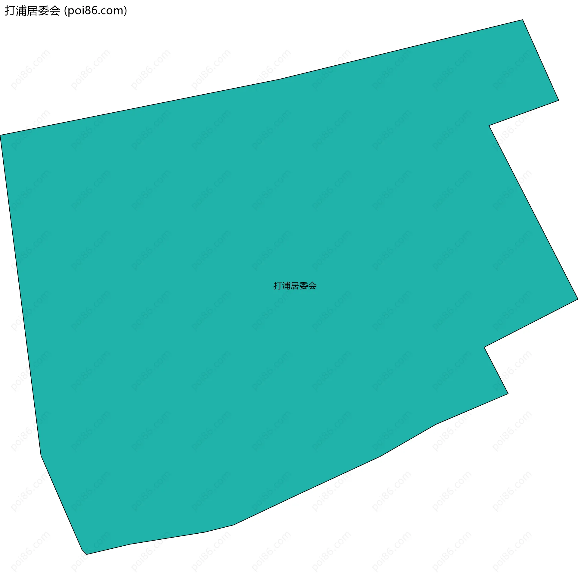 打浦居委会边界地图