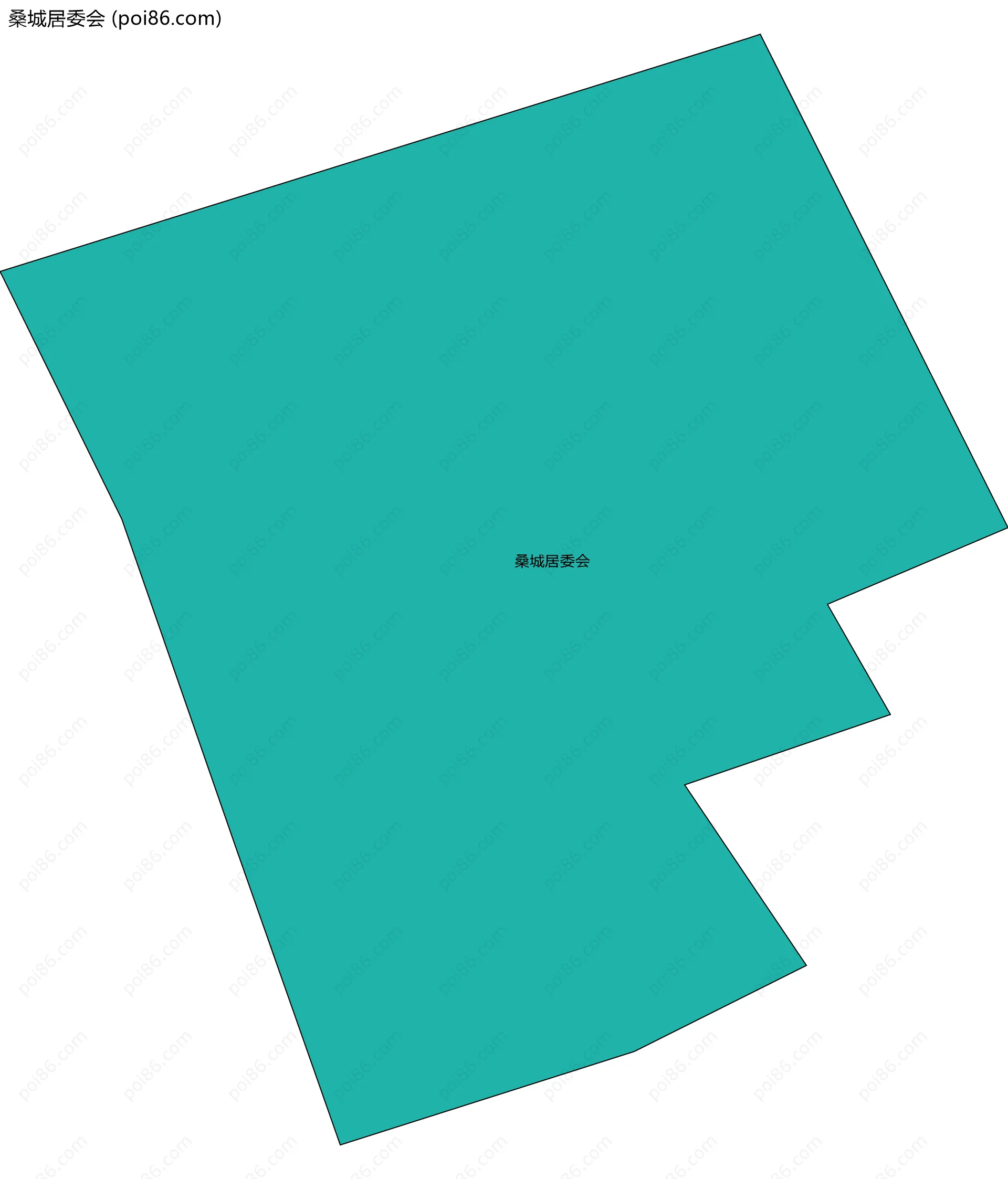 桑城居委会边界地图