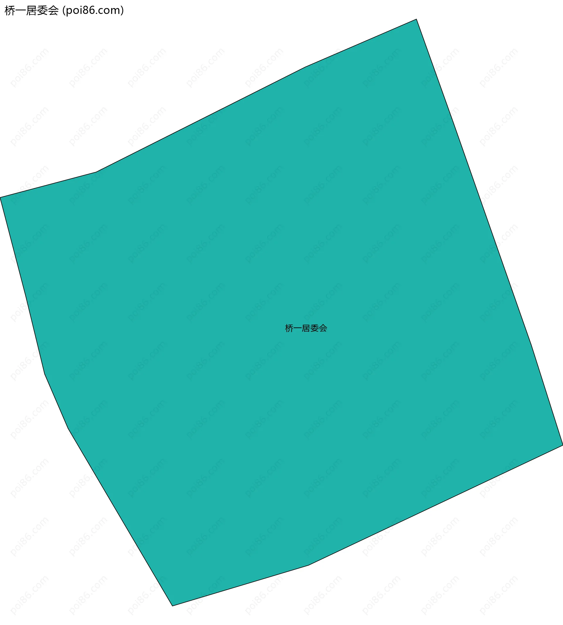 桥一居委会边界地图