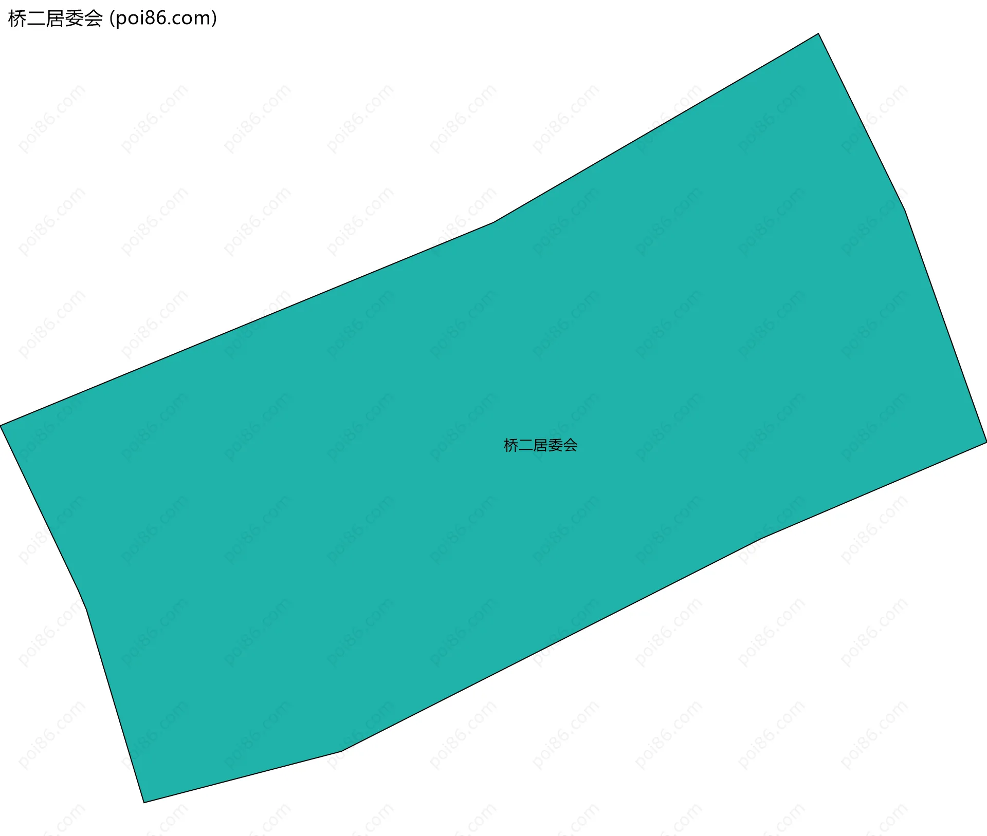 桥二居委会边界地图