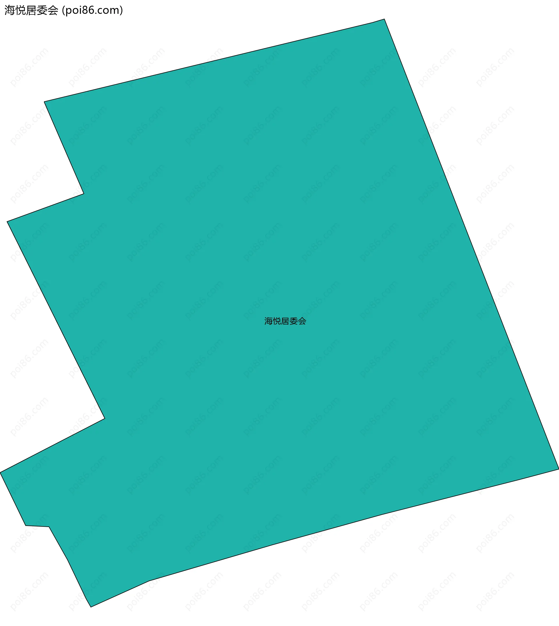 海悦居委会边界地图