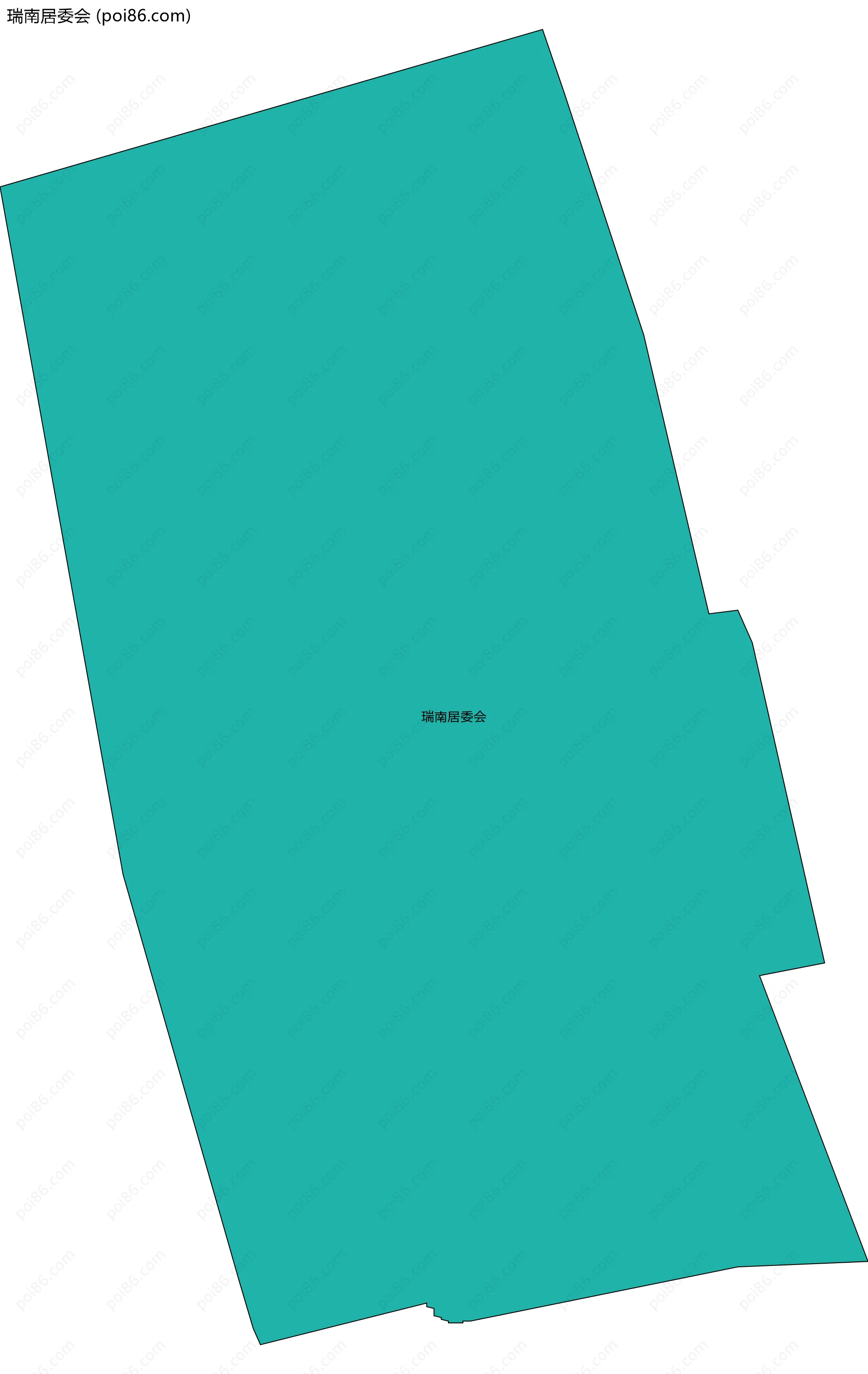 瑞南居委会边界地图