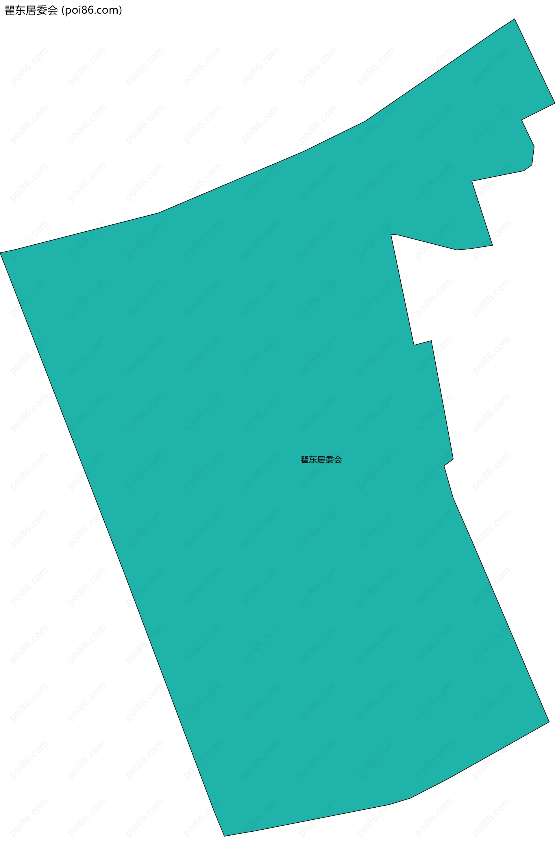 瞿东居委会边界地图