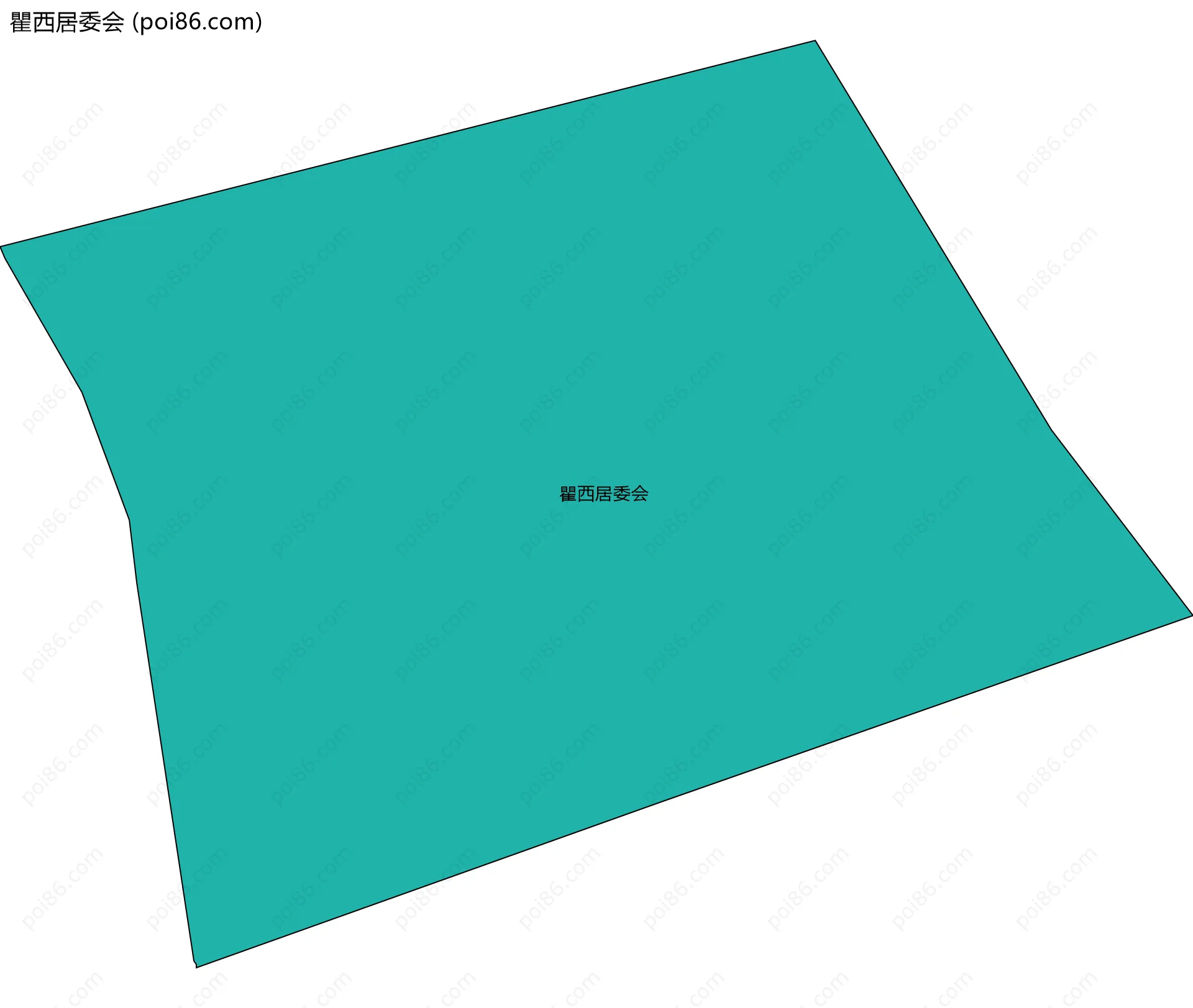 瞿西居委会边界地图