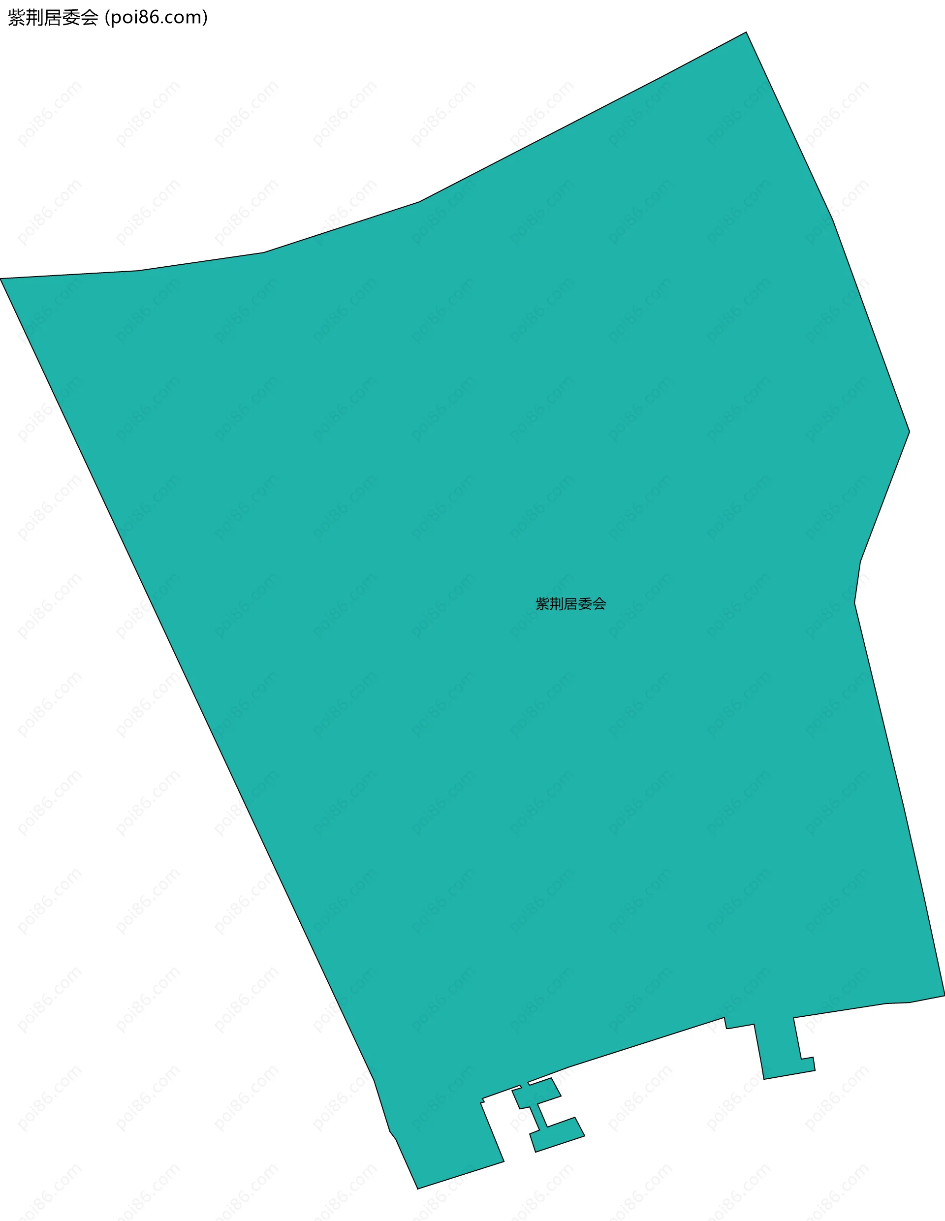 紫荆居委会边界地图