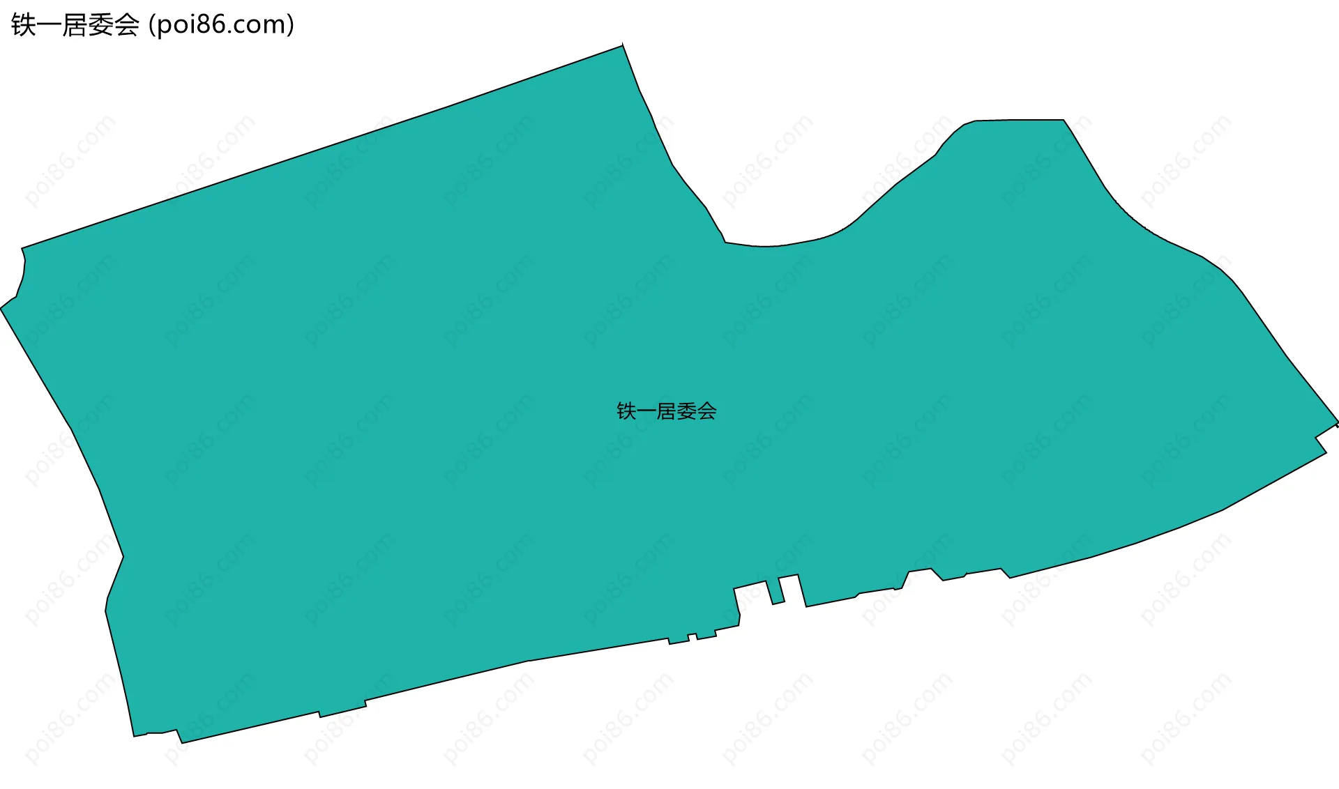铁一居委会边界地图