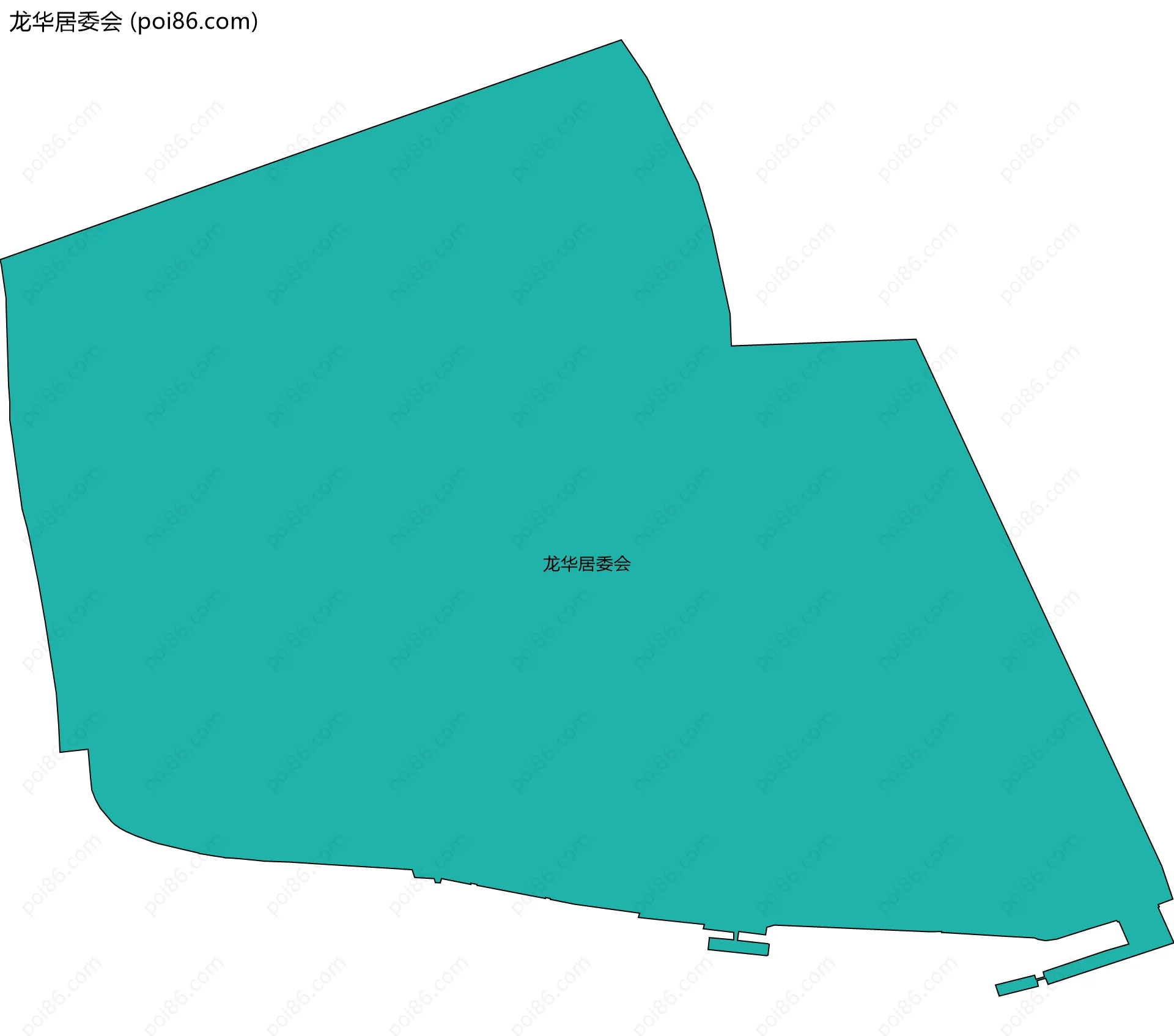龙华居委会边界地图