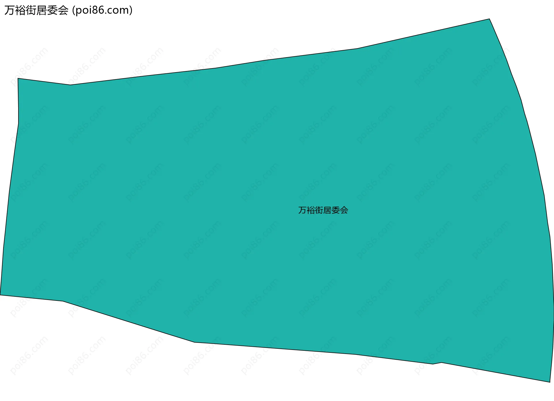 万裕街居委会边界地图