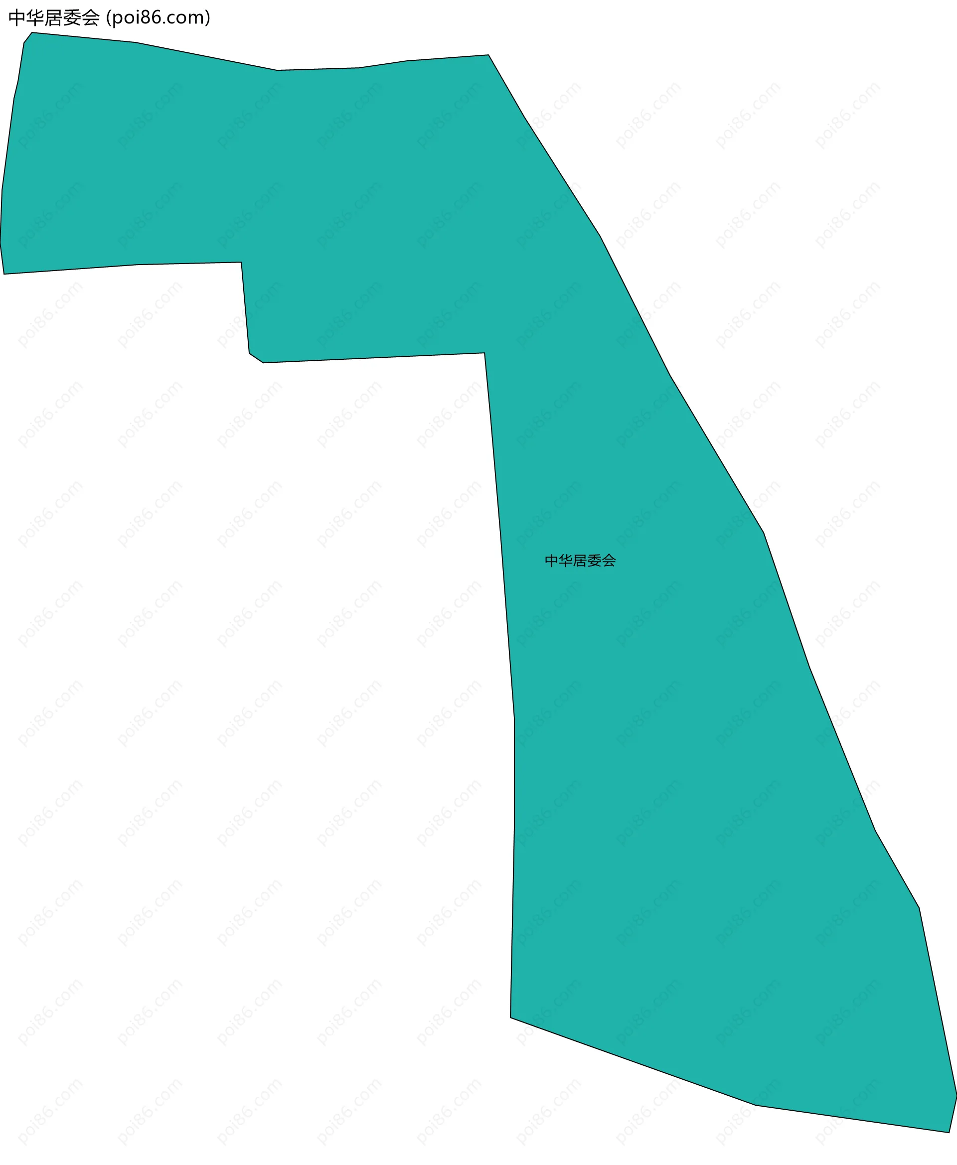 中华居委会边界地图