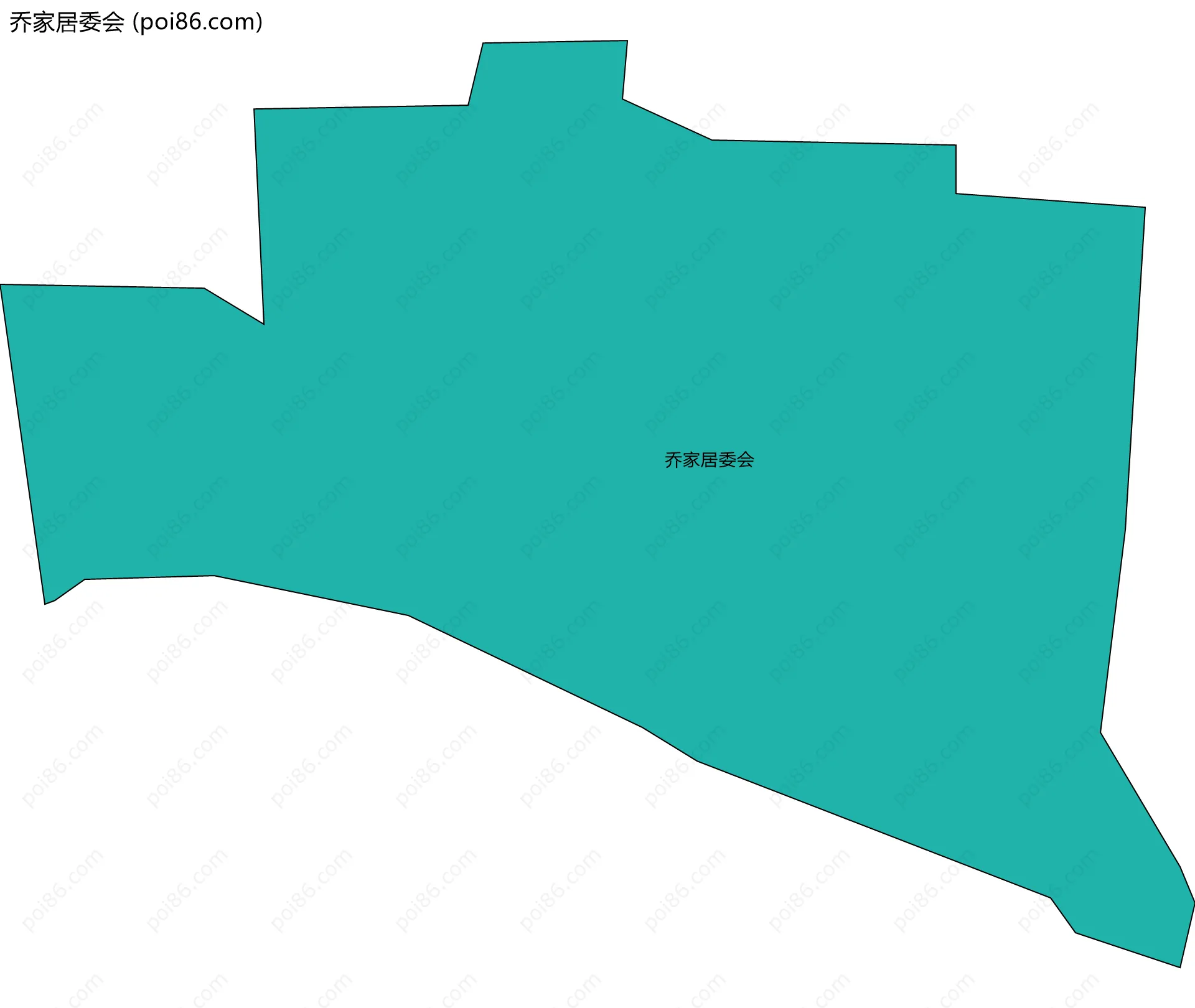 乔家居委会边界地图