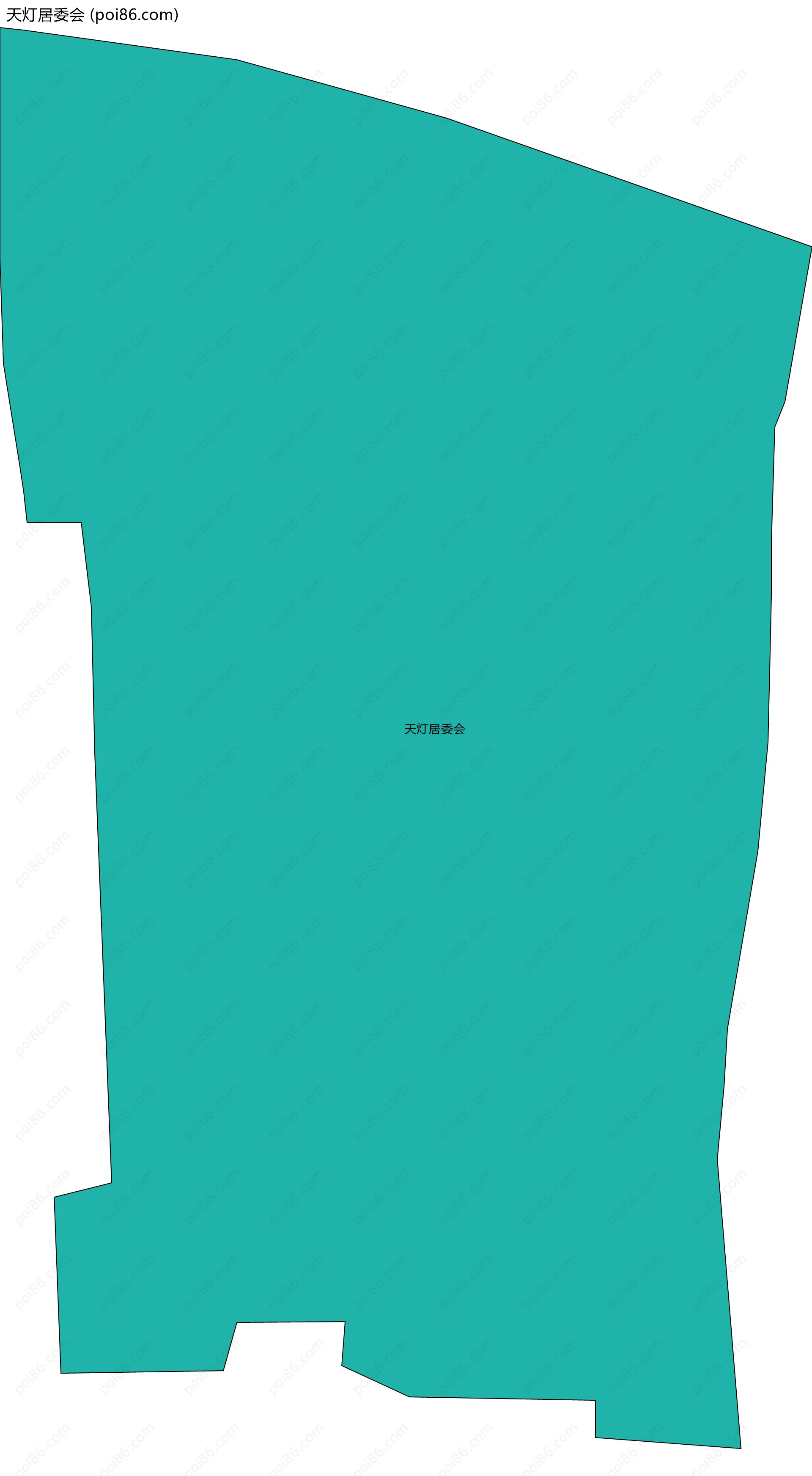 天灯居委会边界地图