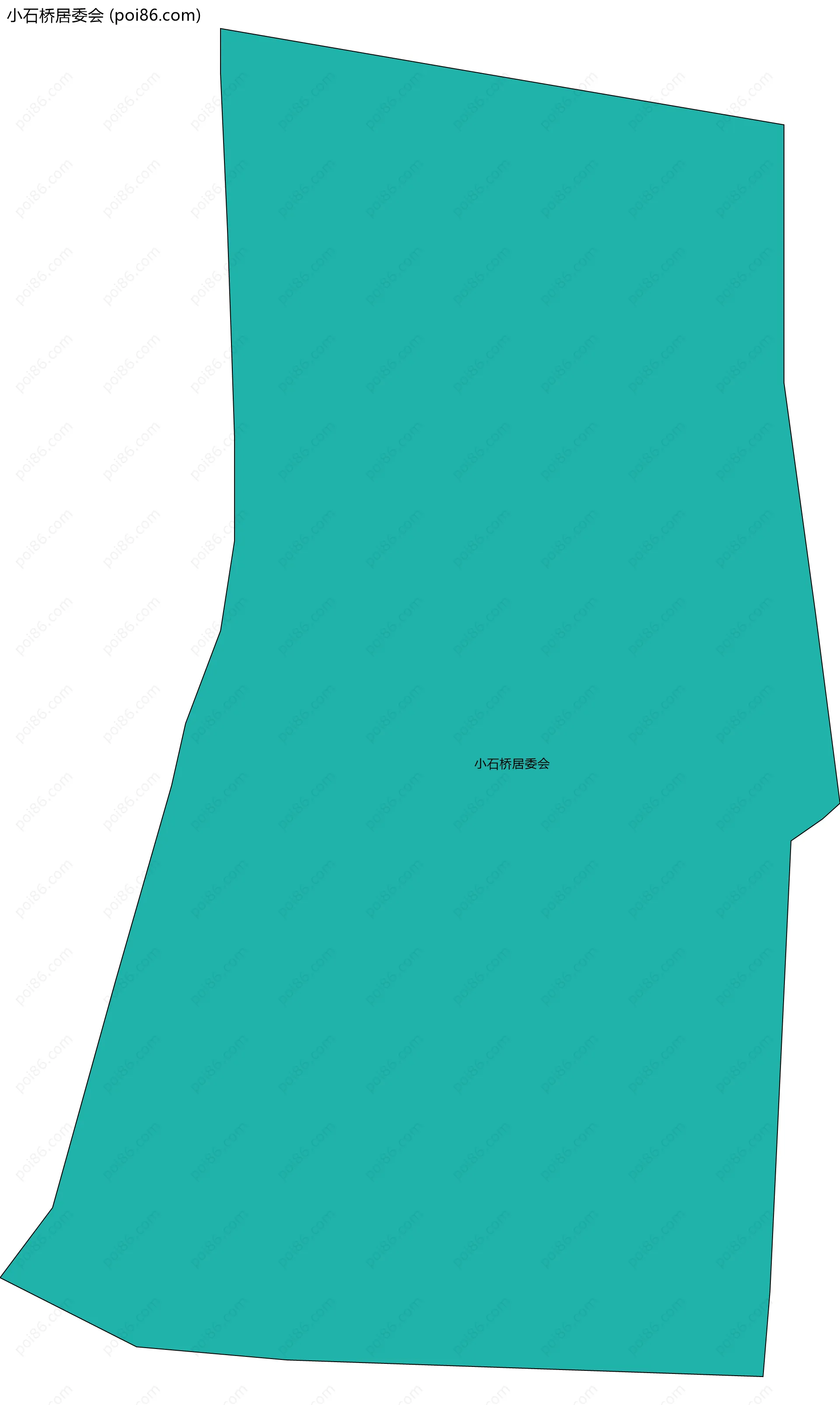 小石桥居委会边界地图