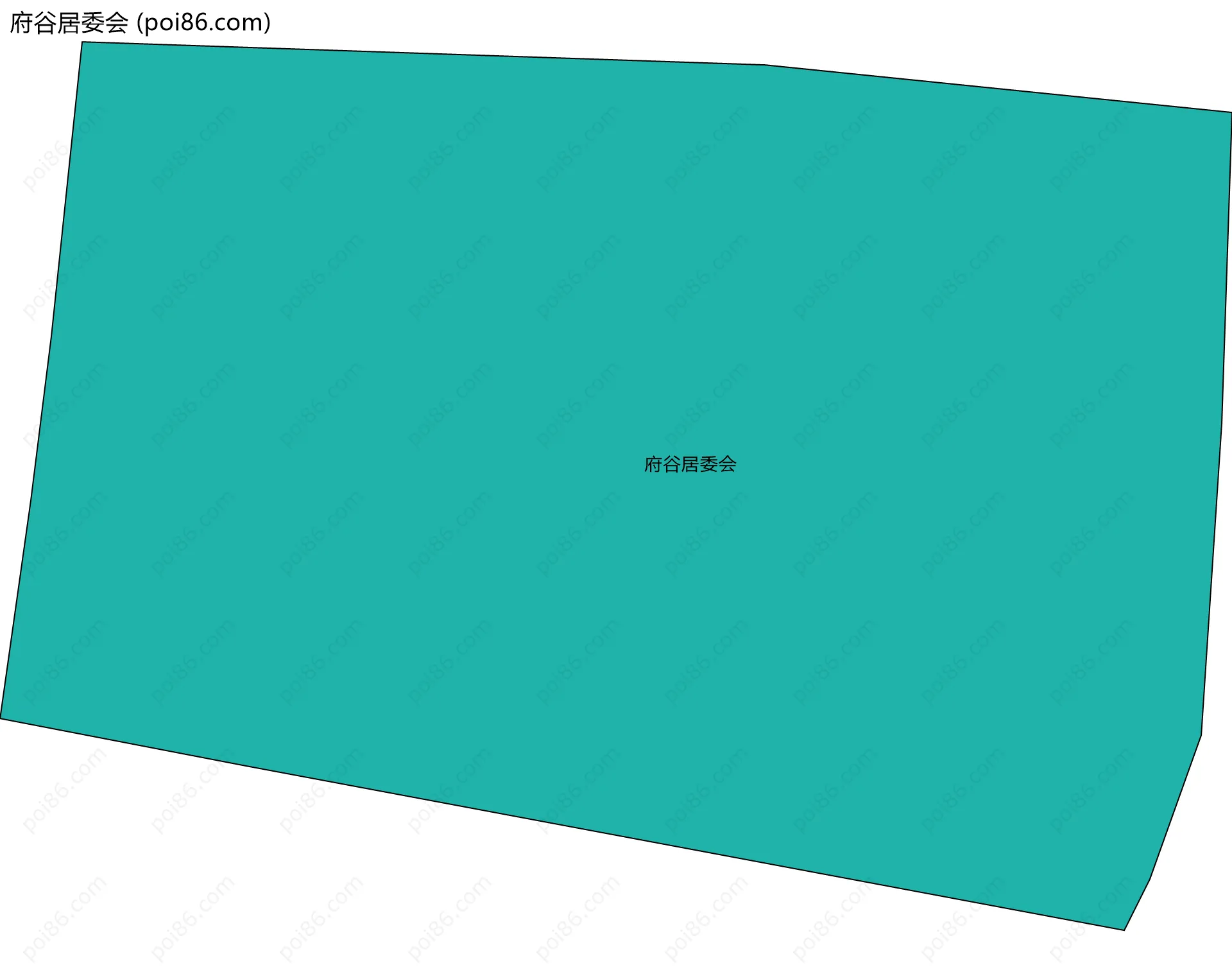 府谷居委会边界地图