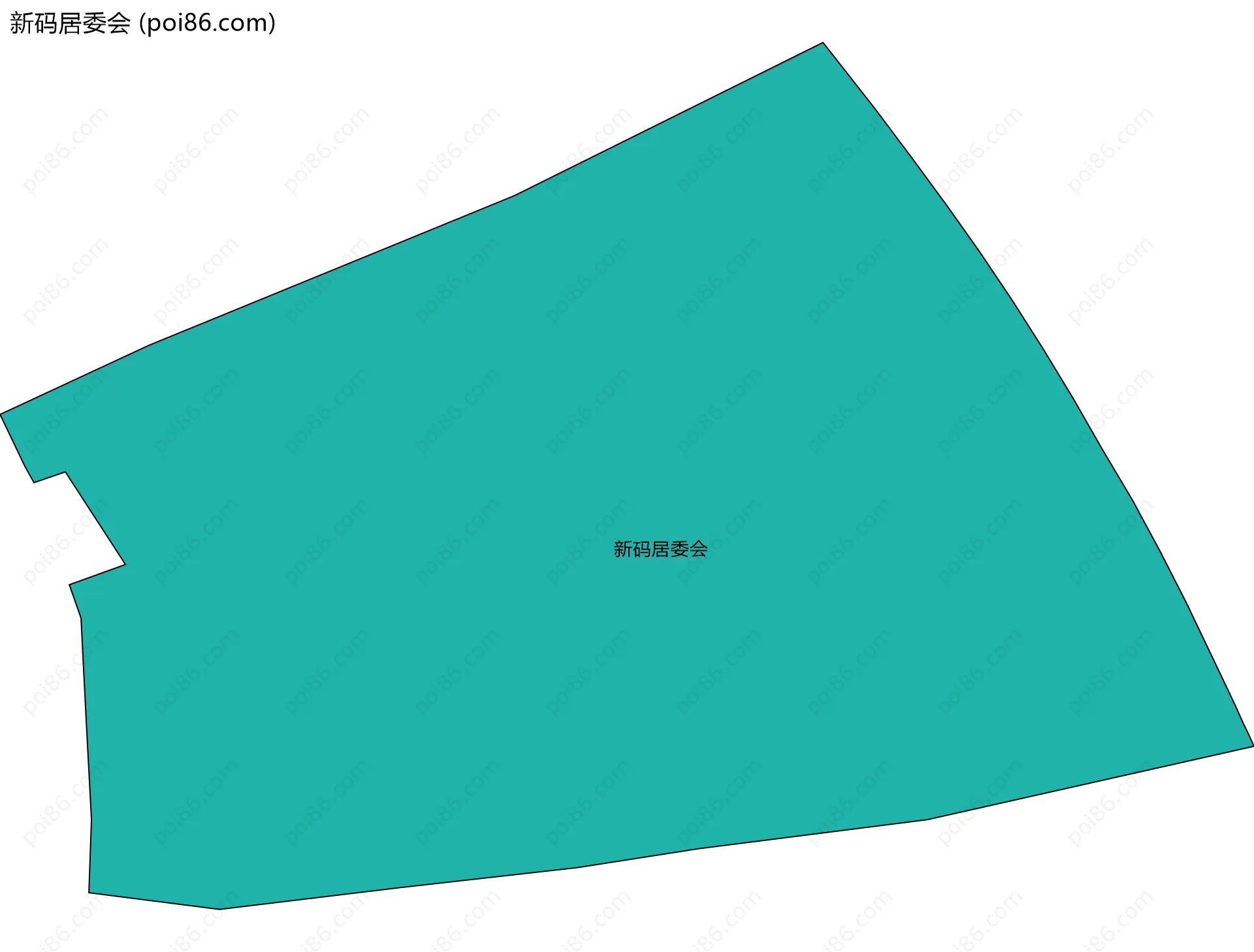 新码居委会边界地图
