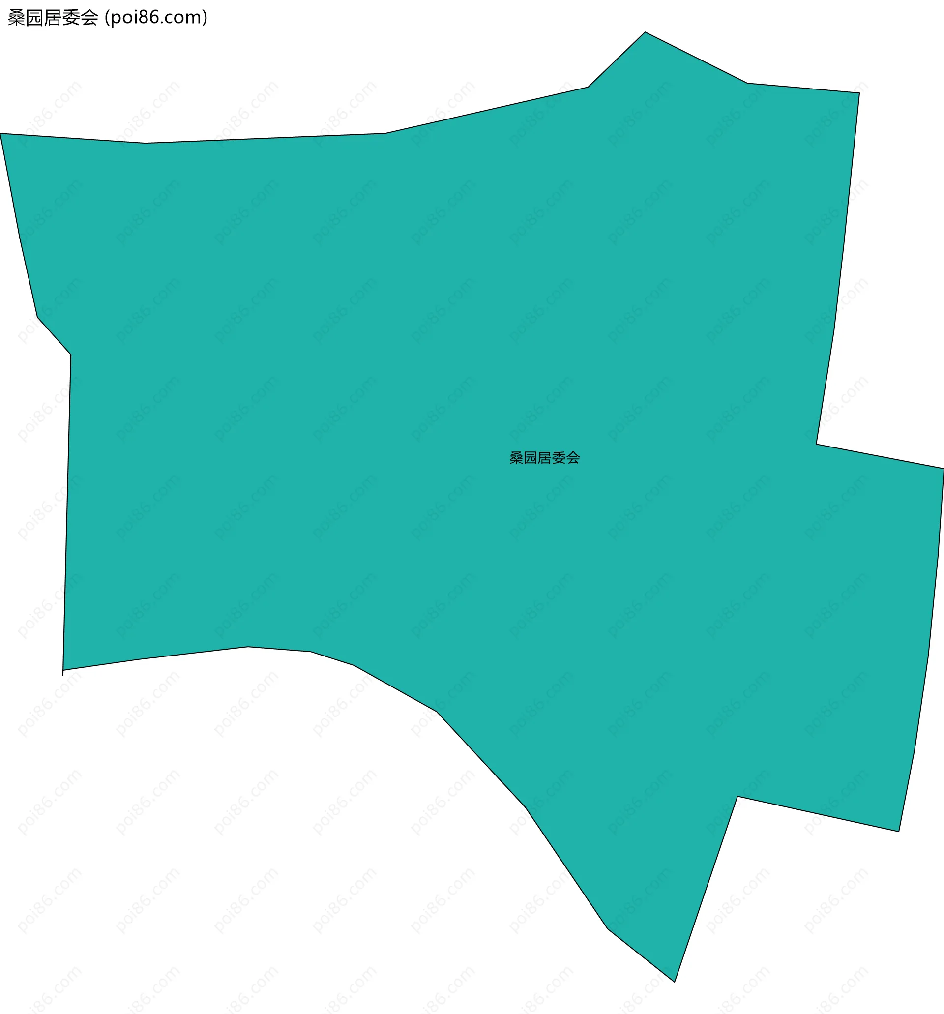 桑园居委会边界地图