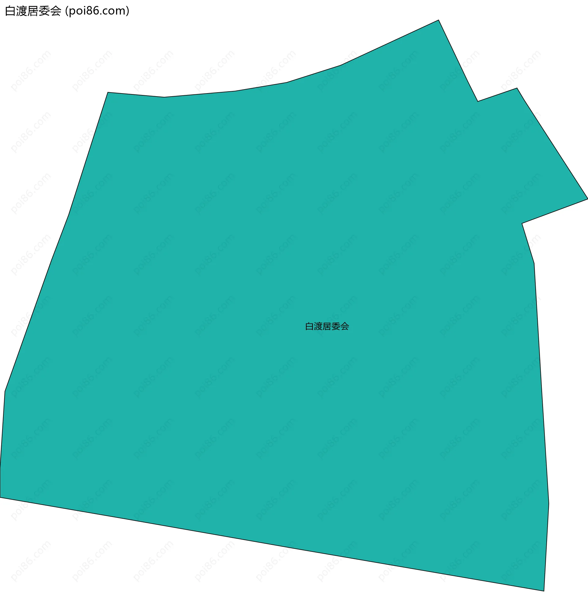 白渡居委会边界地图