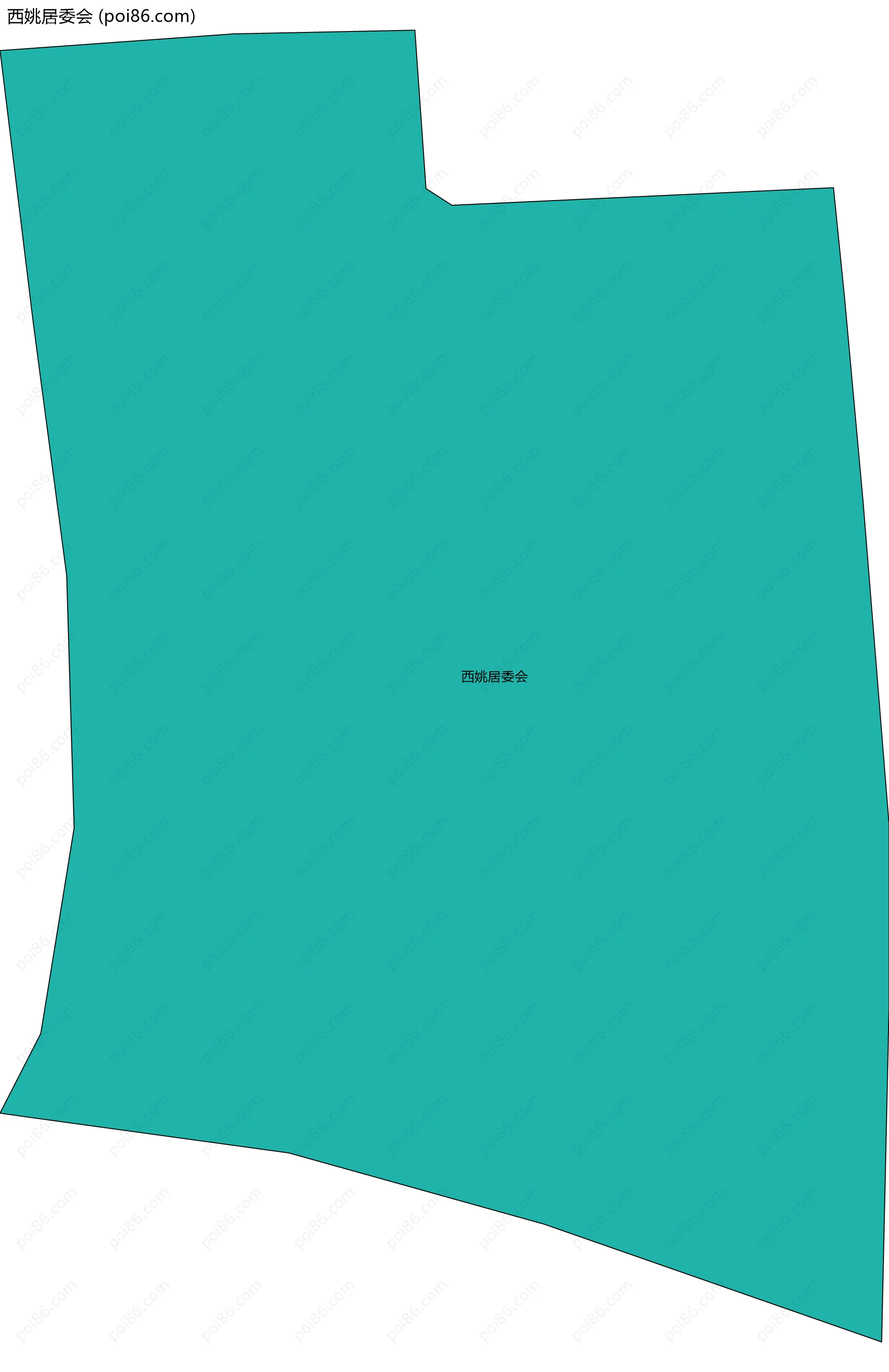 西姚居委会边界地图