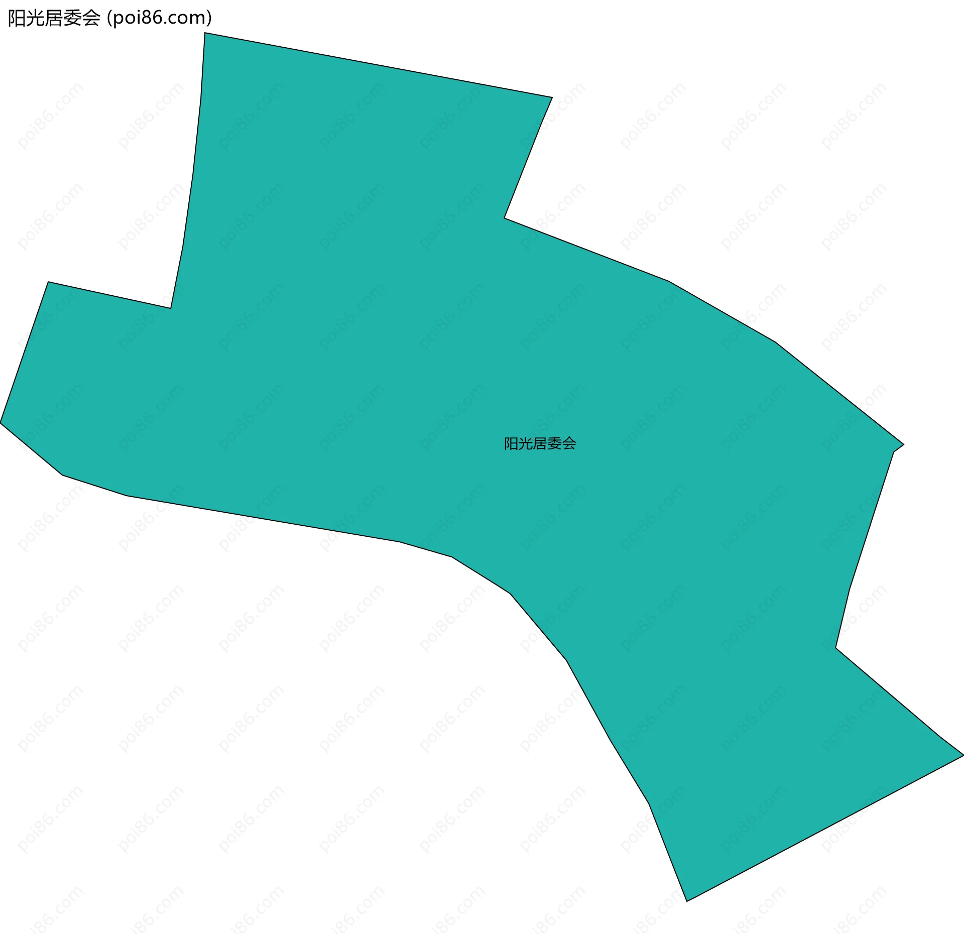 阳光居委会边界地图