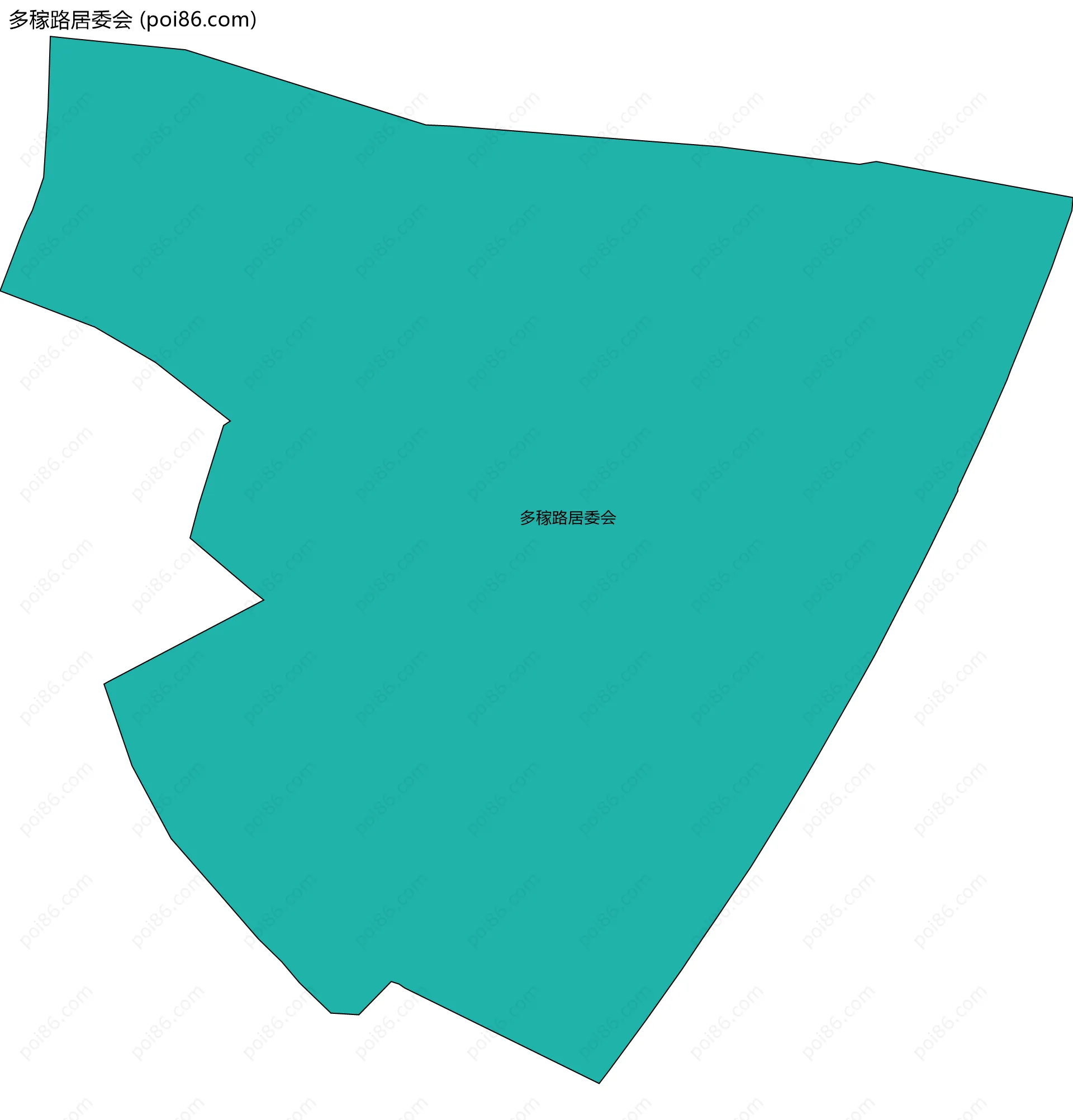 多稼路居委会边界地图