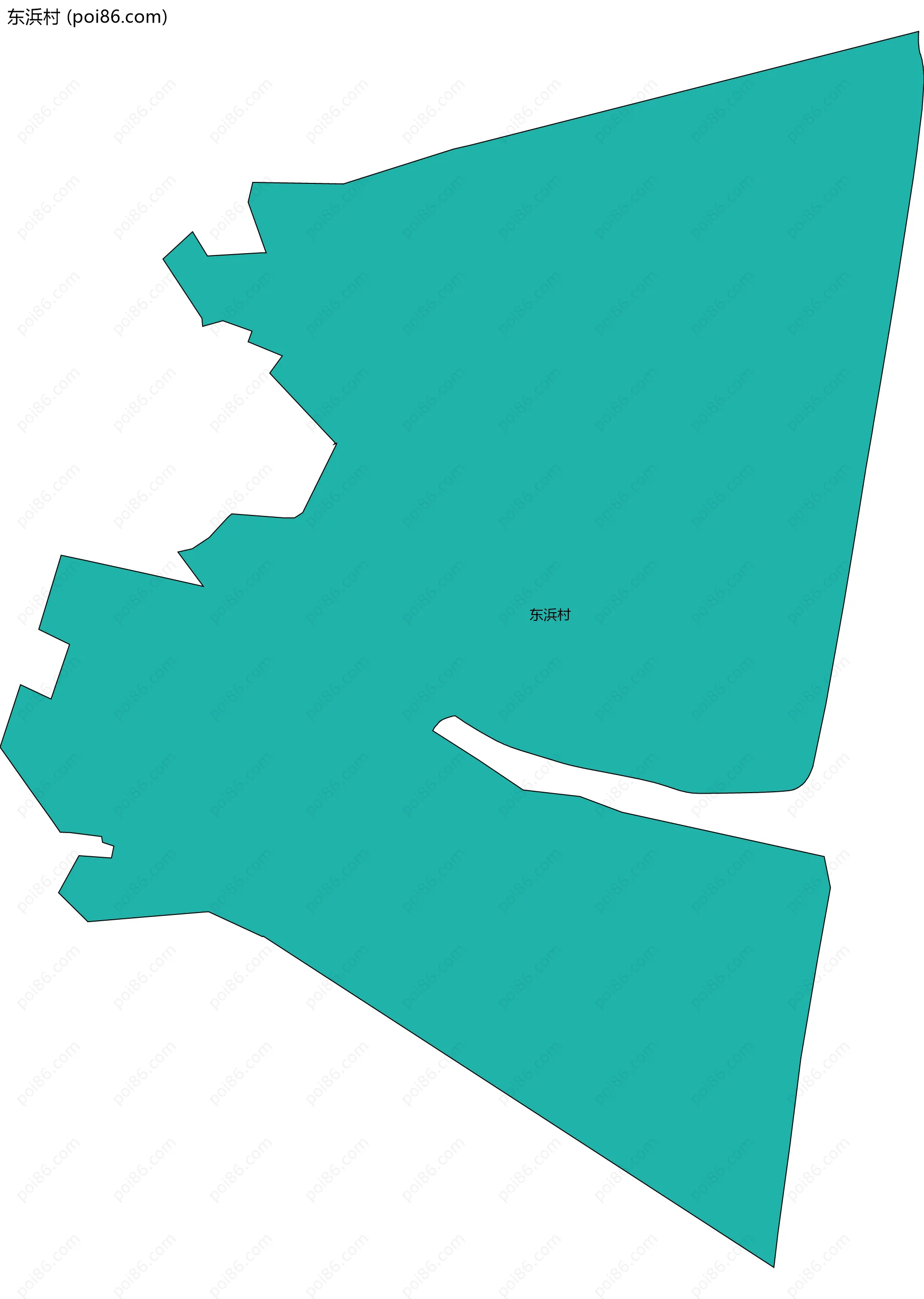 东浜村边界地图