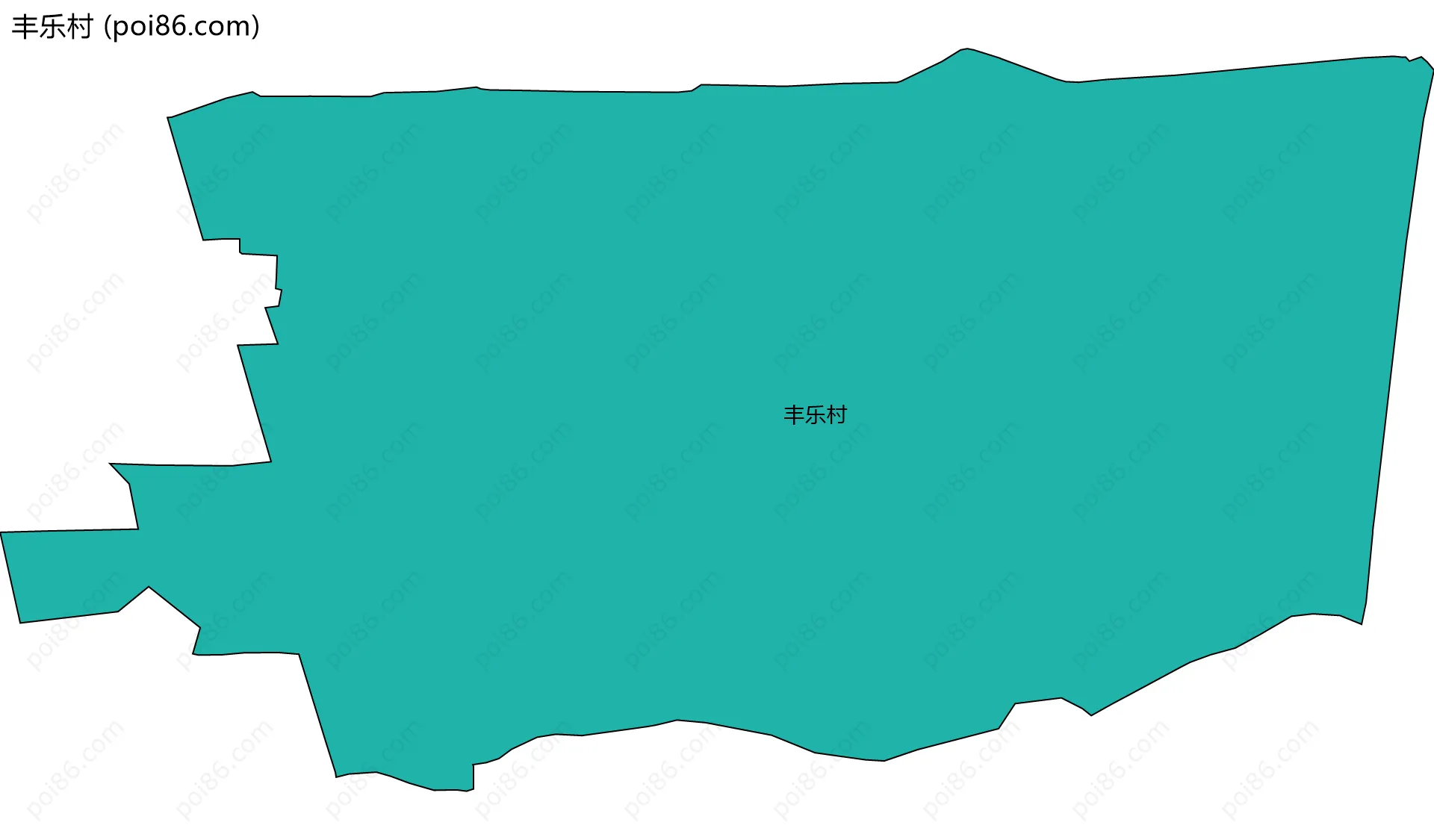 丰乐村边界地图