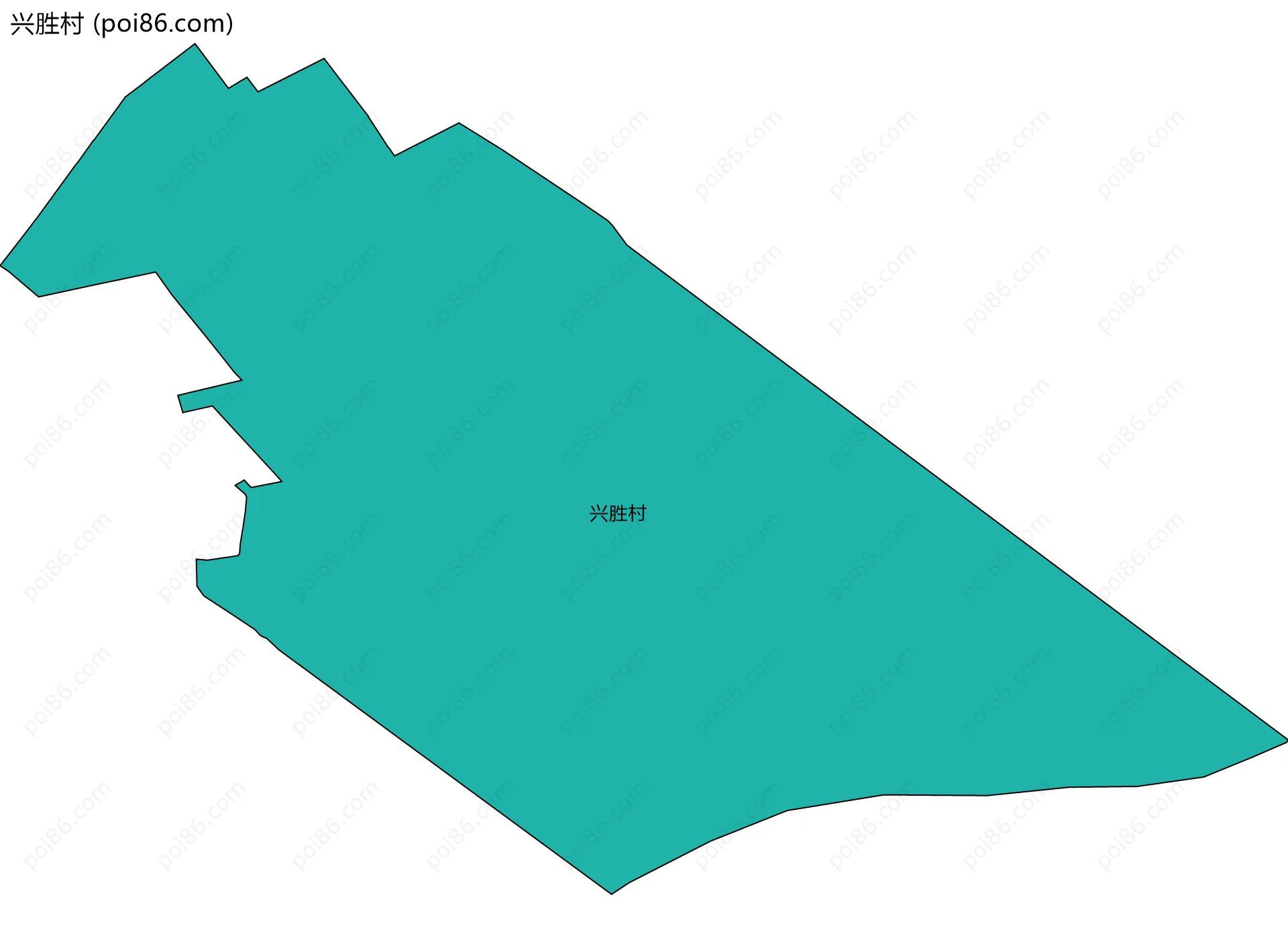 兴胜村边界地图